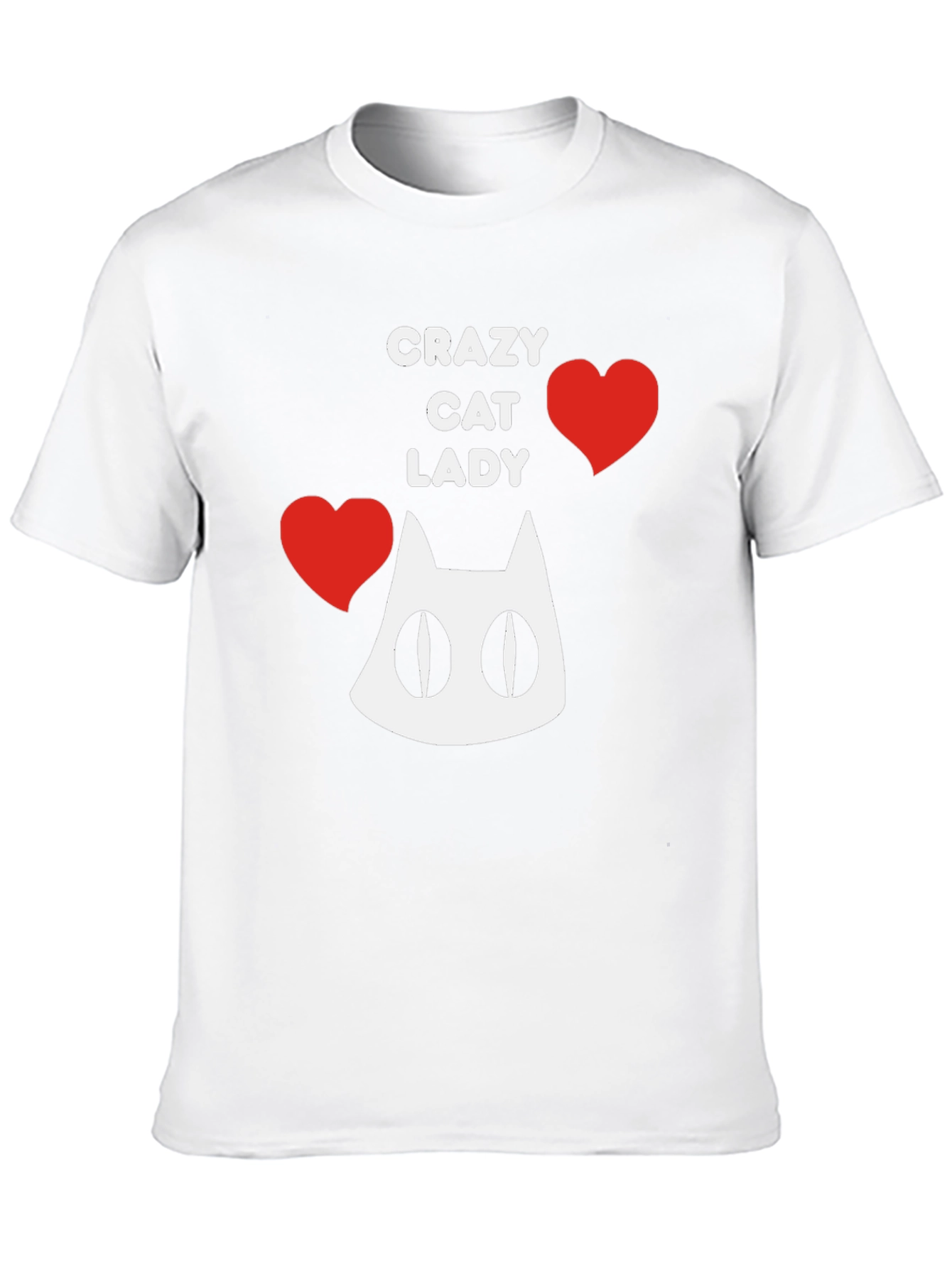 Black Crazy Cat Lady T-Shirt - Fun Novelty Tee view 10