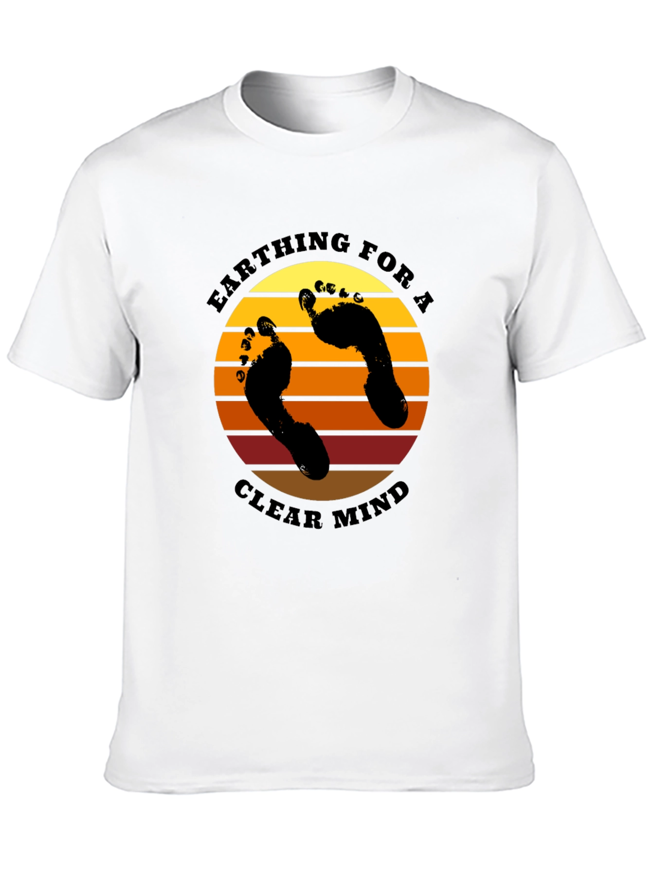 Black Earthing Clear Mind Black Graphic Tee view 10
