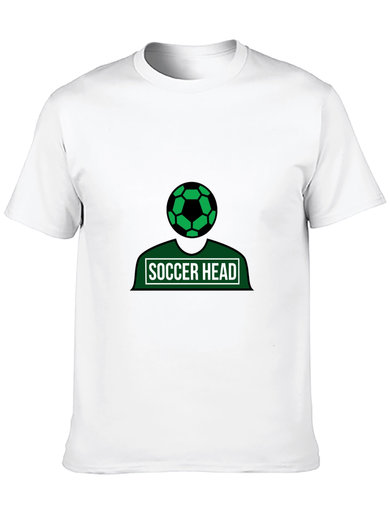 Black Soccer Head Graphic Tee - Black Cotton Shirt view 10