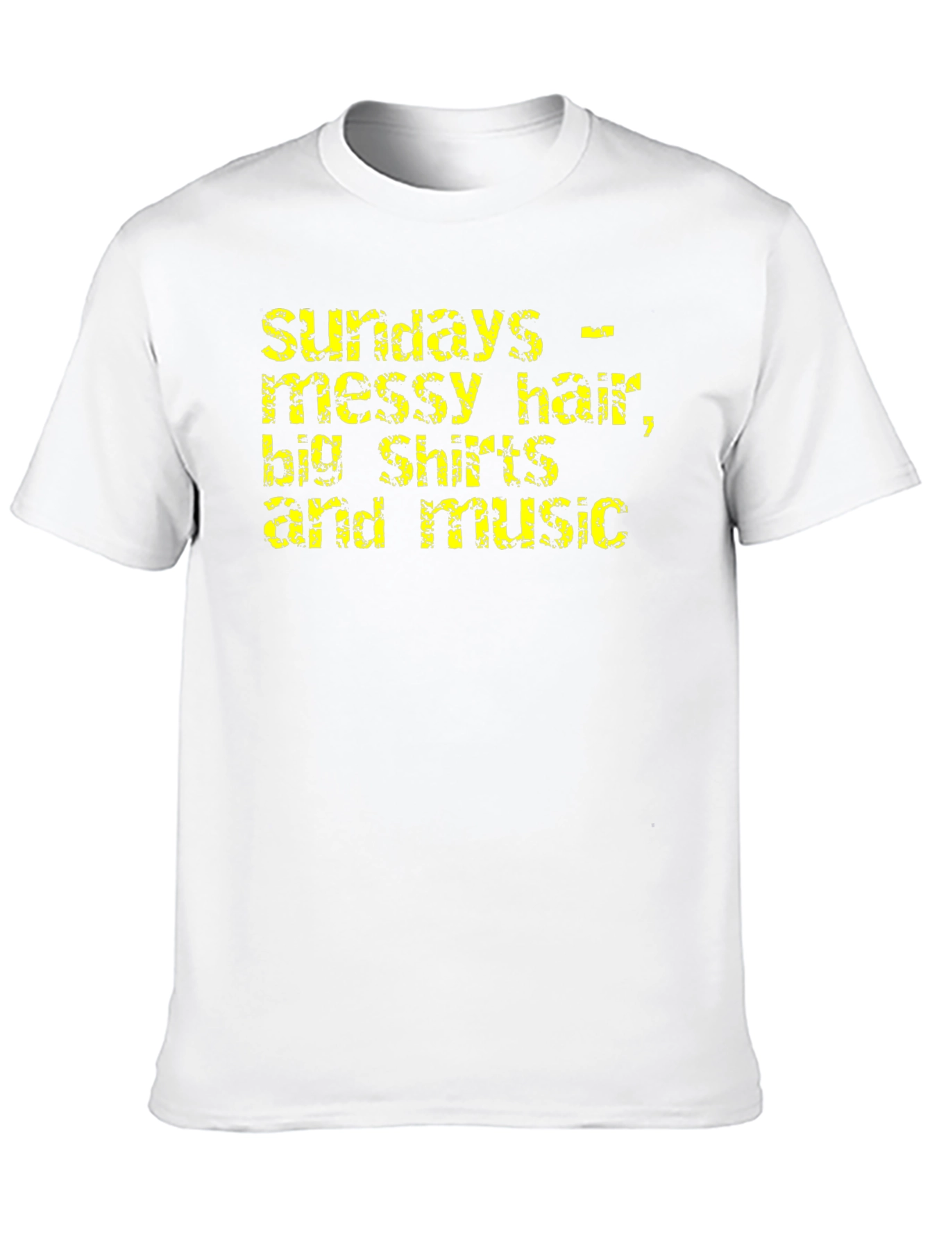 Black Sundays - Messy Hair, Big Shirts & Music T-Shirt view 10