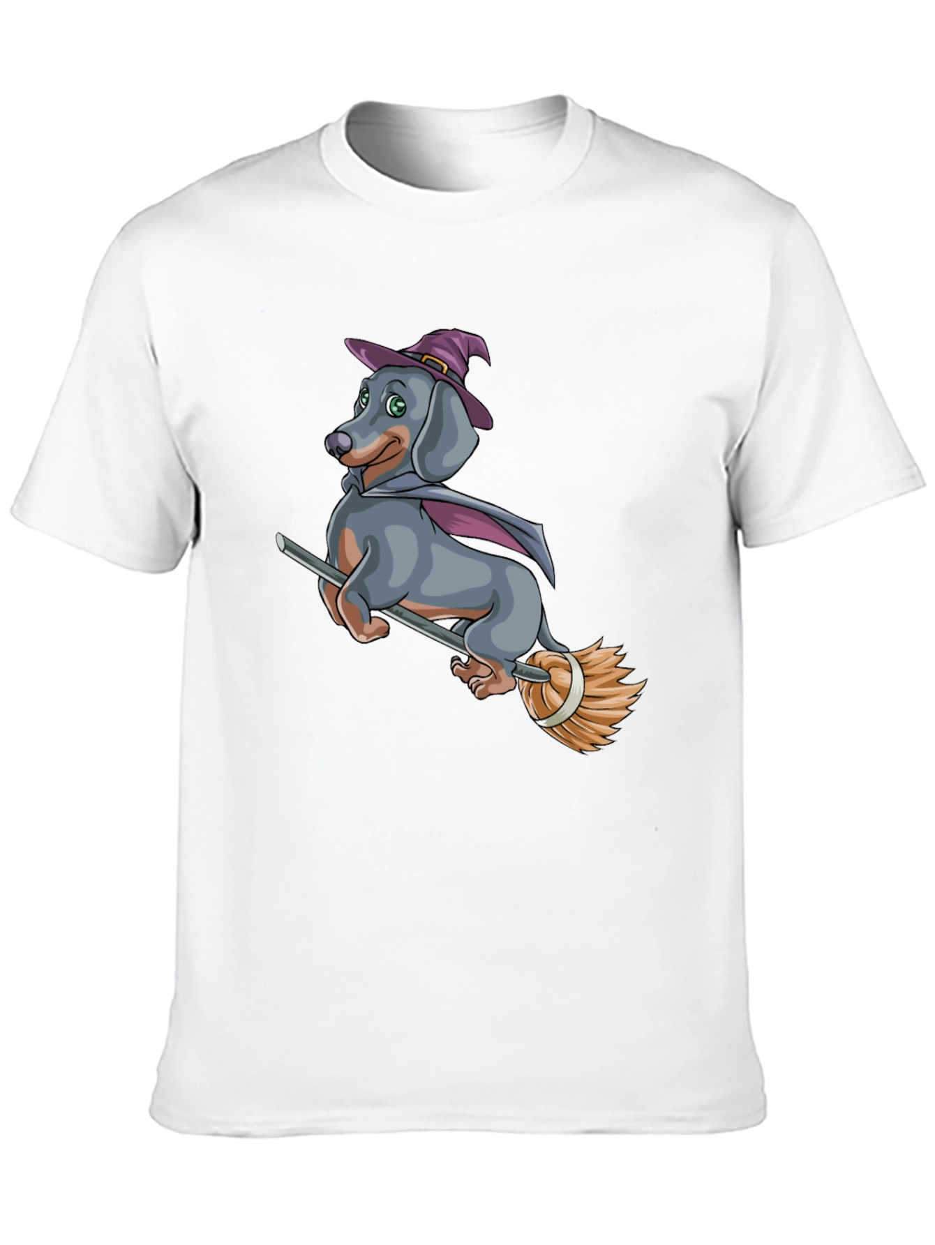 Black Witch Dachshund T-Shirt - Halloween Dog Tee view 10