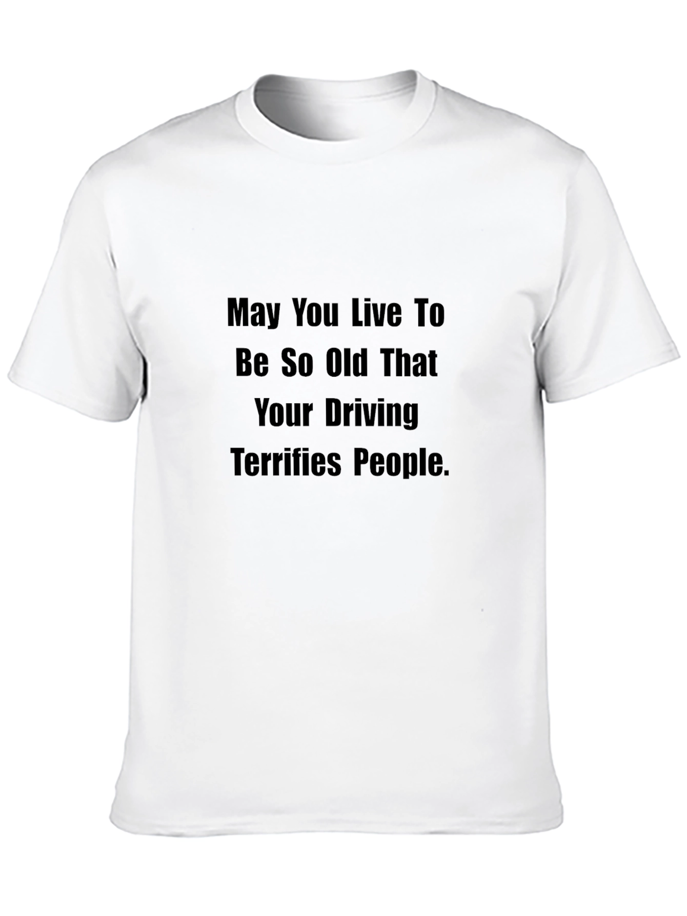 Black Funny Old Age Driving T-Shirt view 10