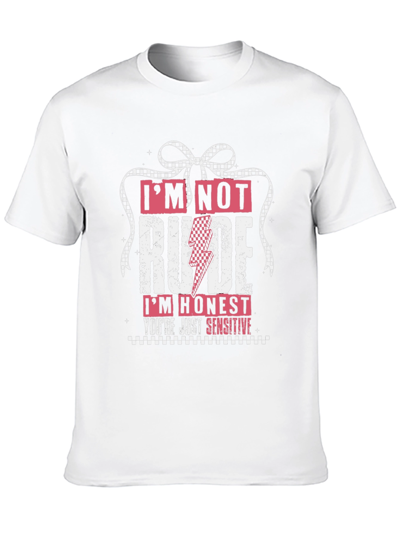 Black I'm Not Rude I'm Honest Graphic Tee view 10