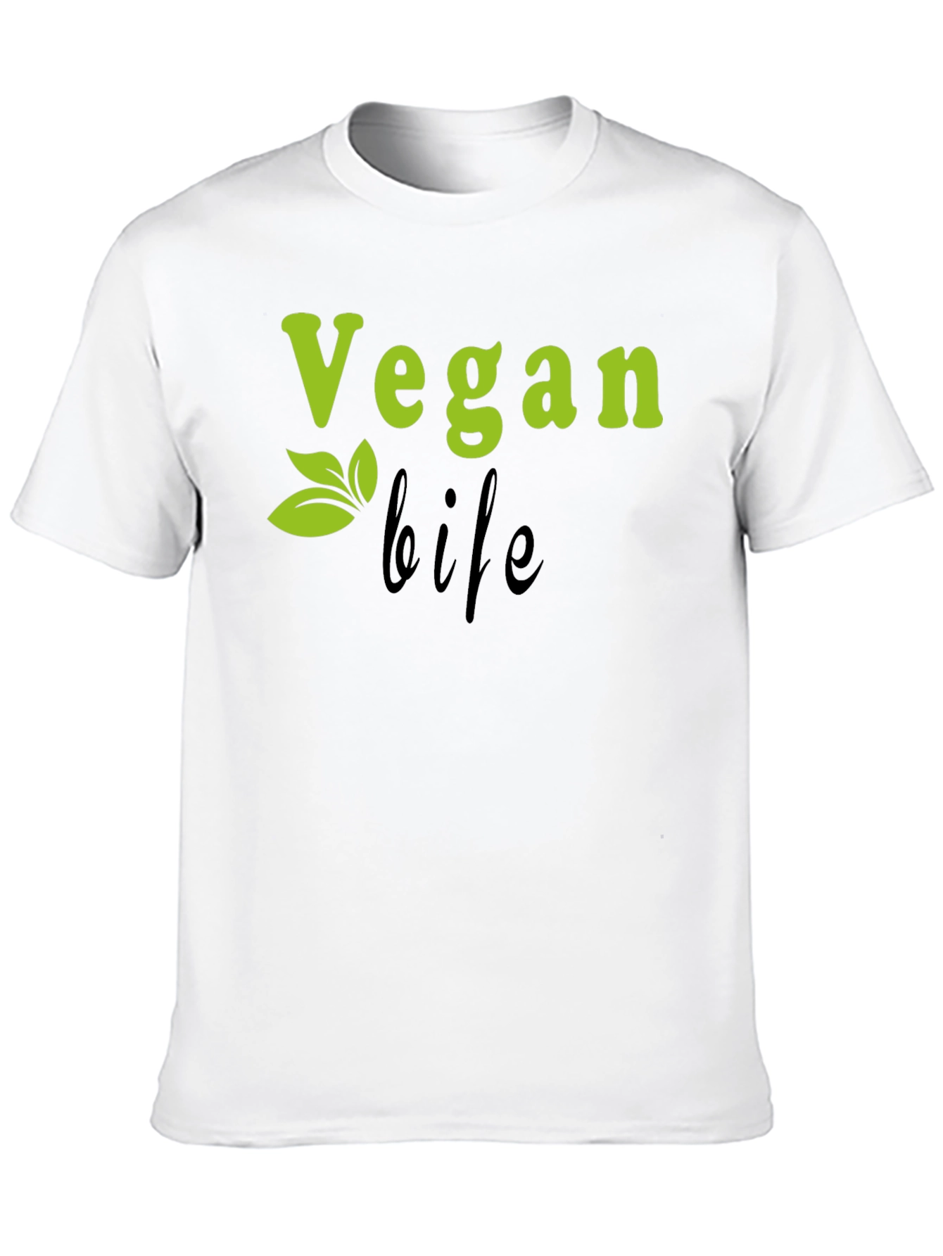 Black Vegan Life Black T-Shirt view 10