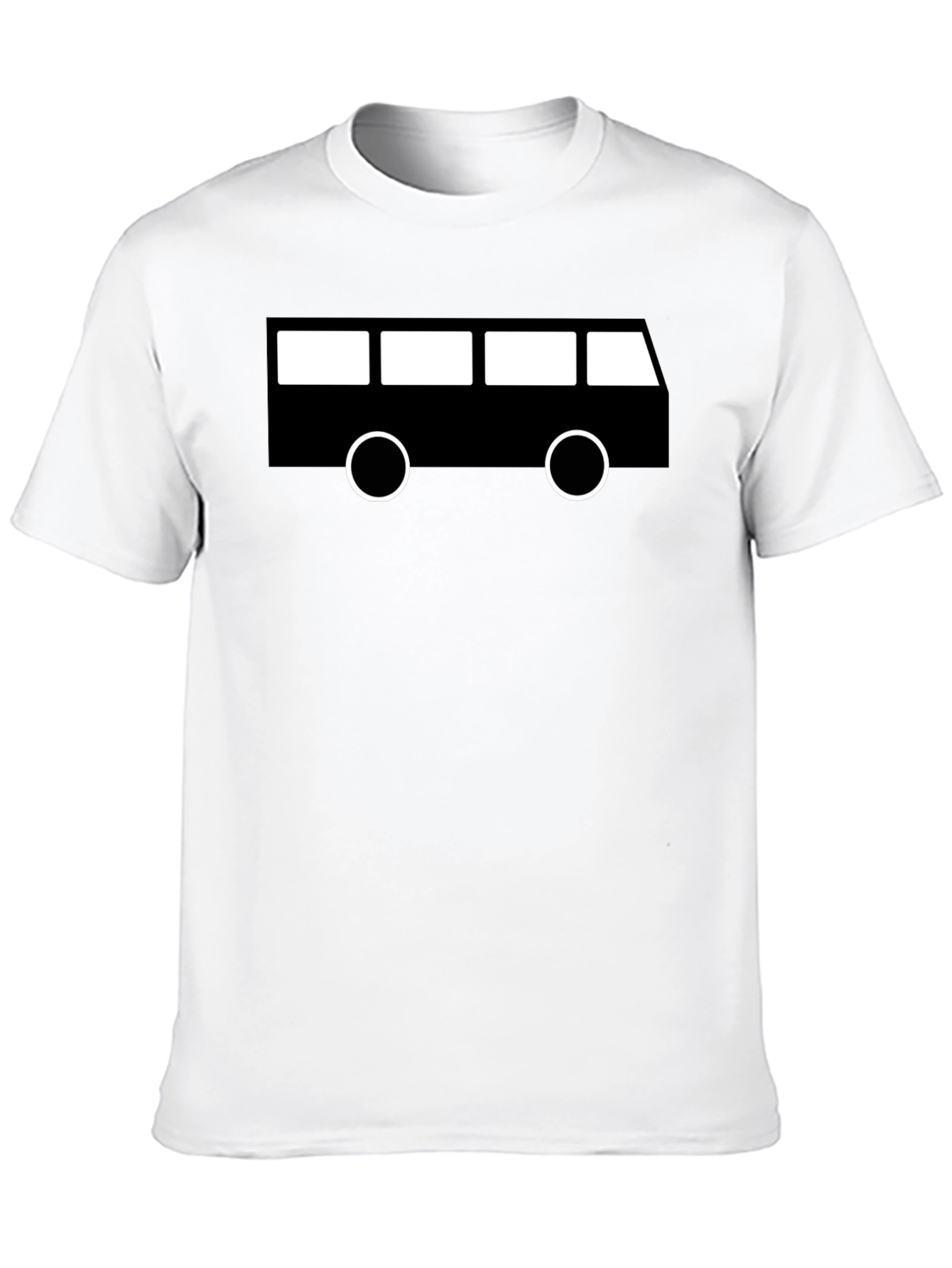 Black Retro Bus Graphic Tee - Black view 10