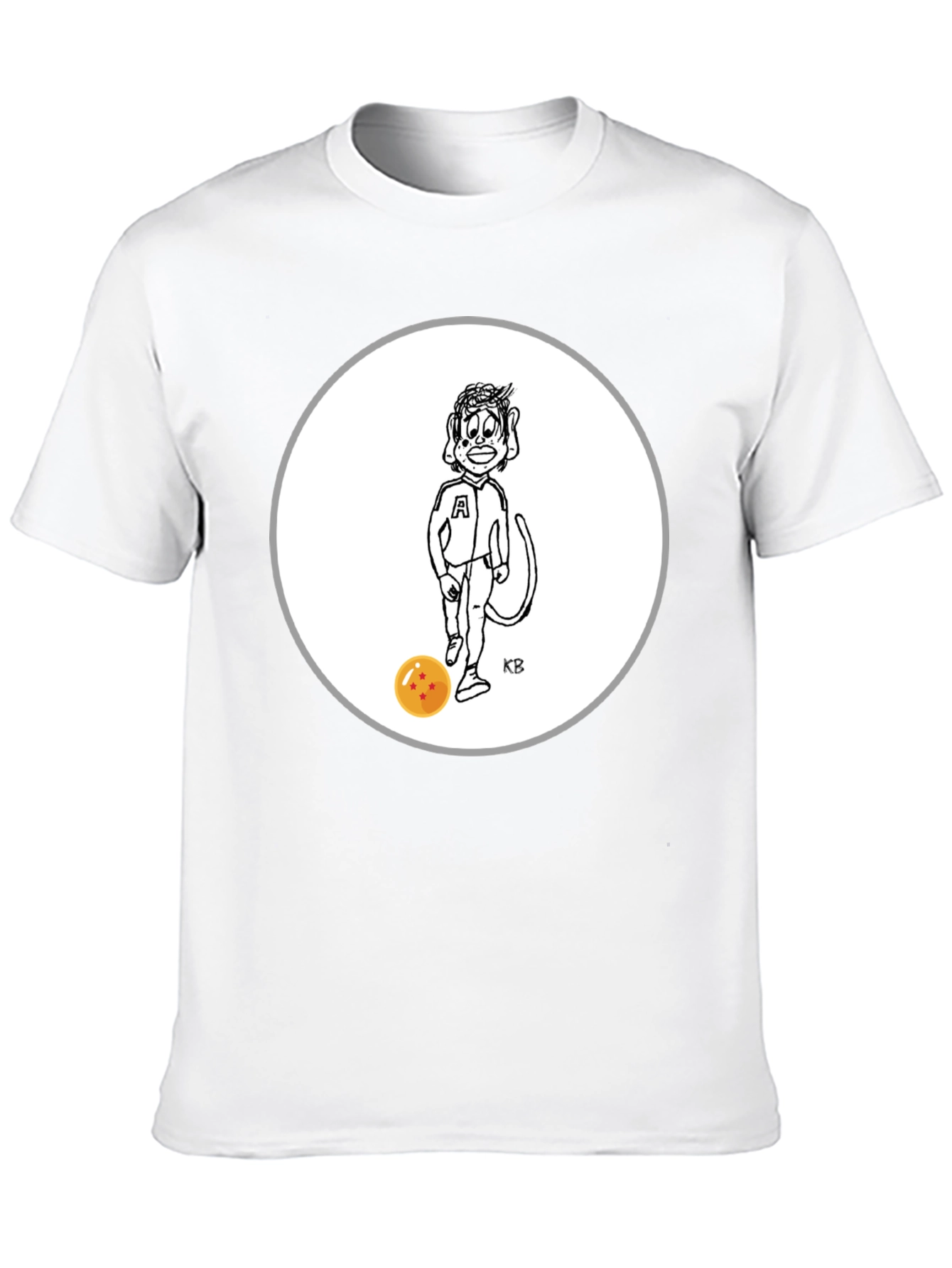 Black Cartoon Character Tee view 10