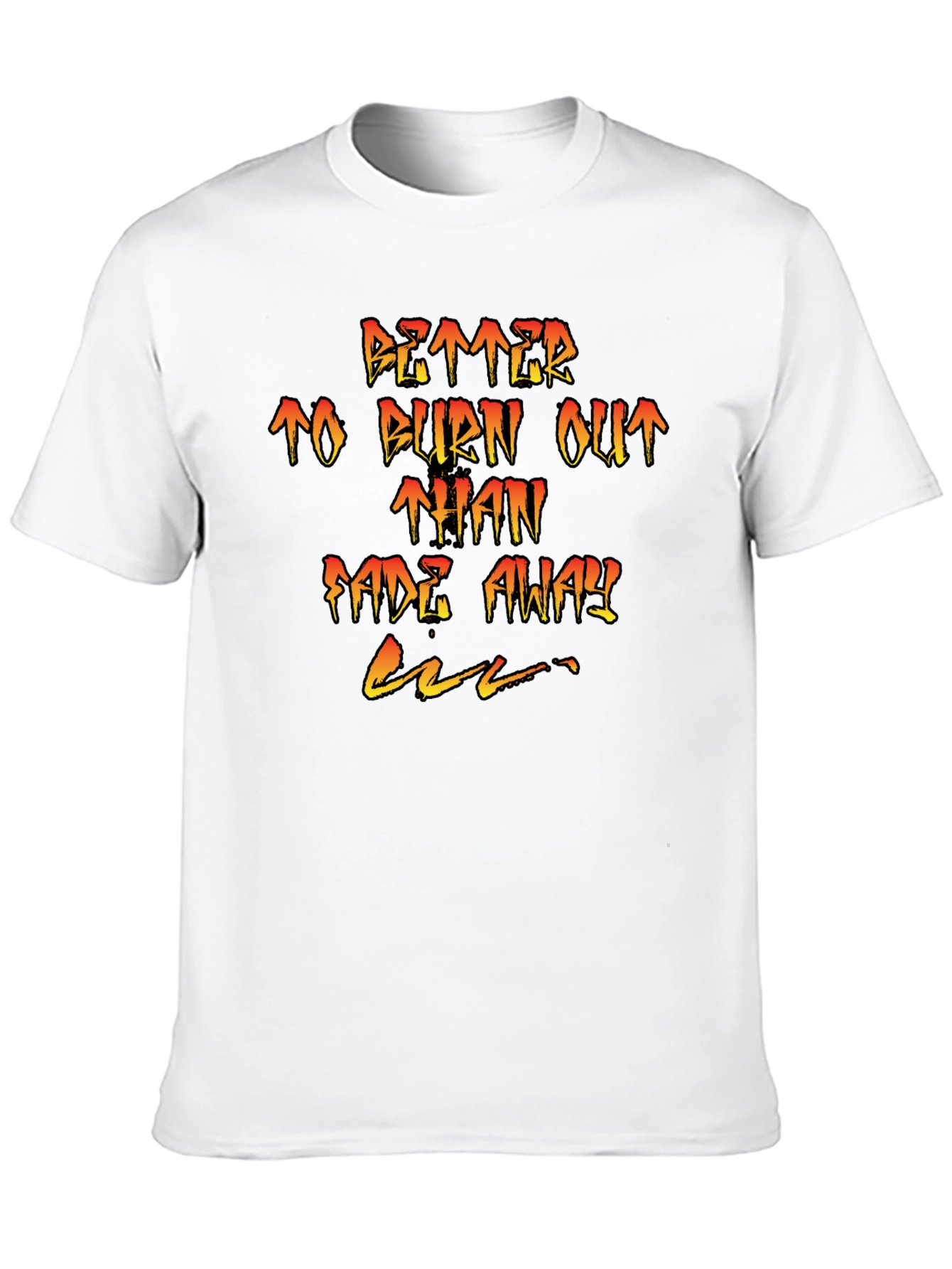 Black Burn Out Tee - Graphic Print T-Shirt view 10