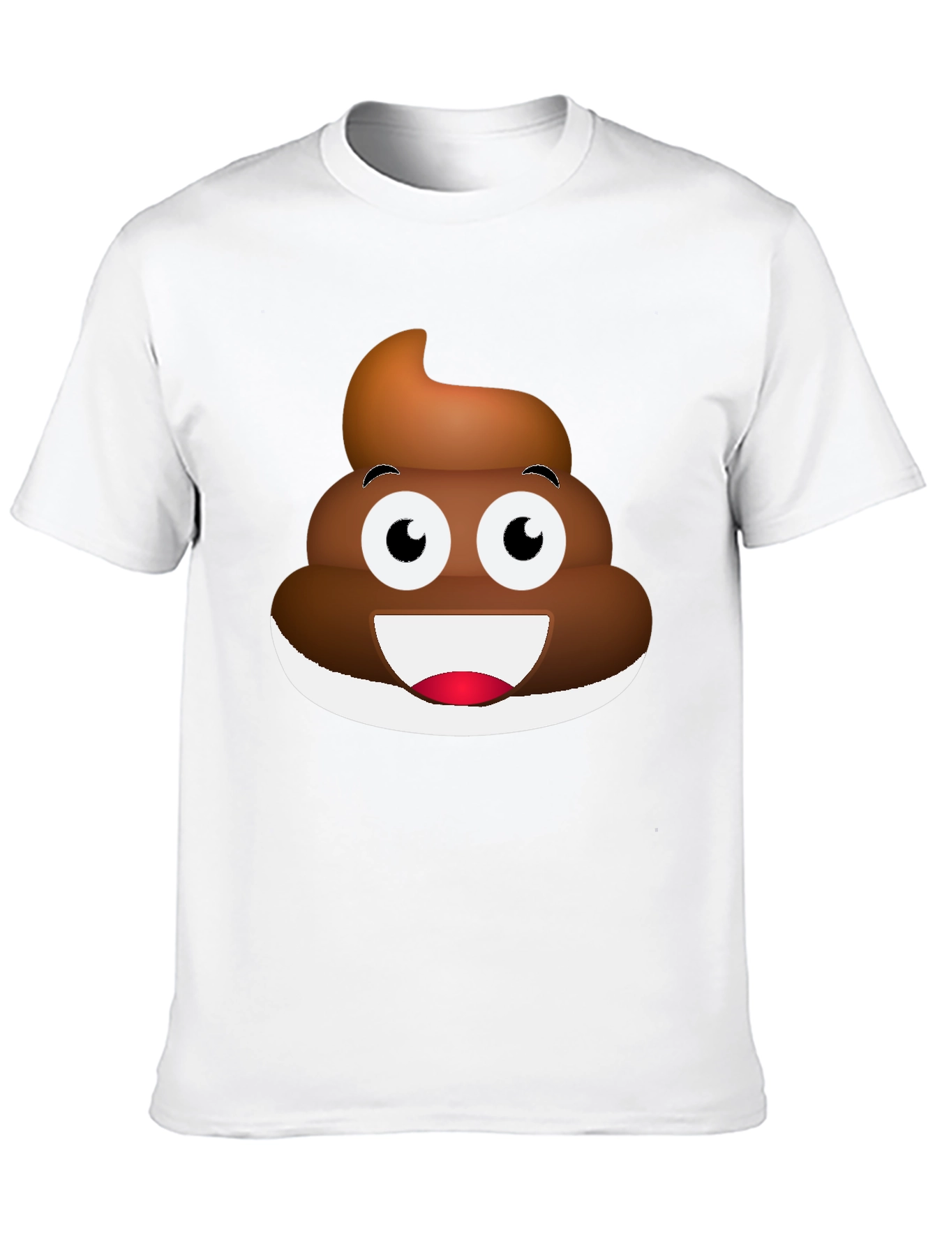 Black Emoji Poop T-Shirt - Funny Casual Tee view 10
