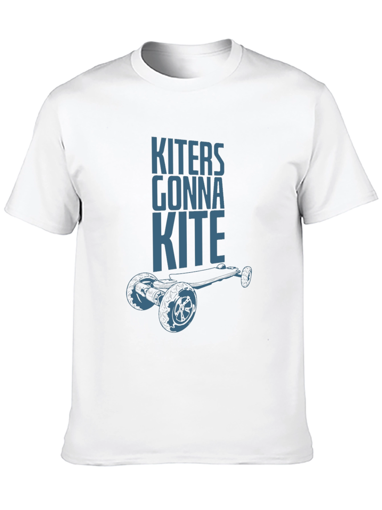Black Kiteboarder Graphic Tee - "Kiters Gonna Kite" Black T-Shirt view 10