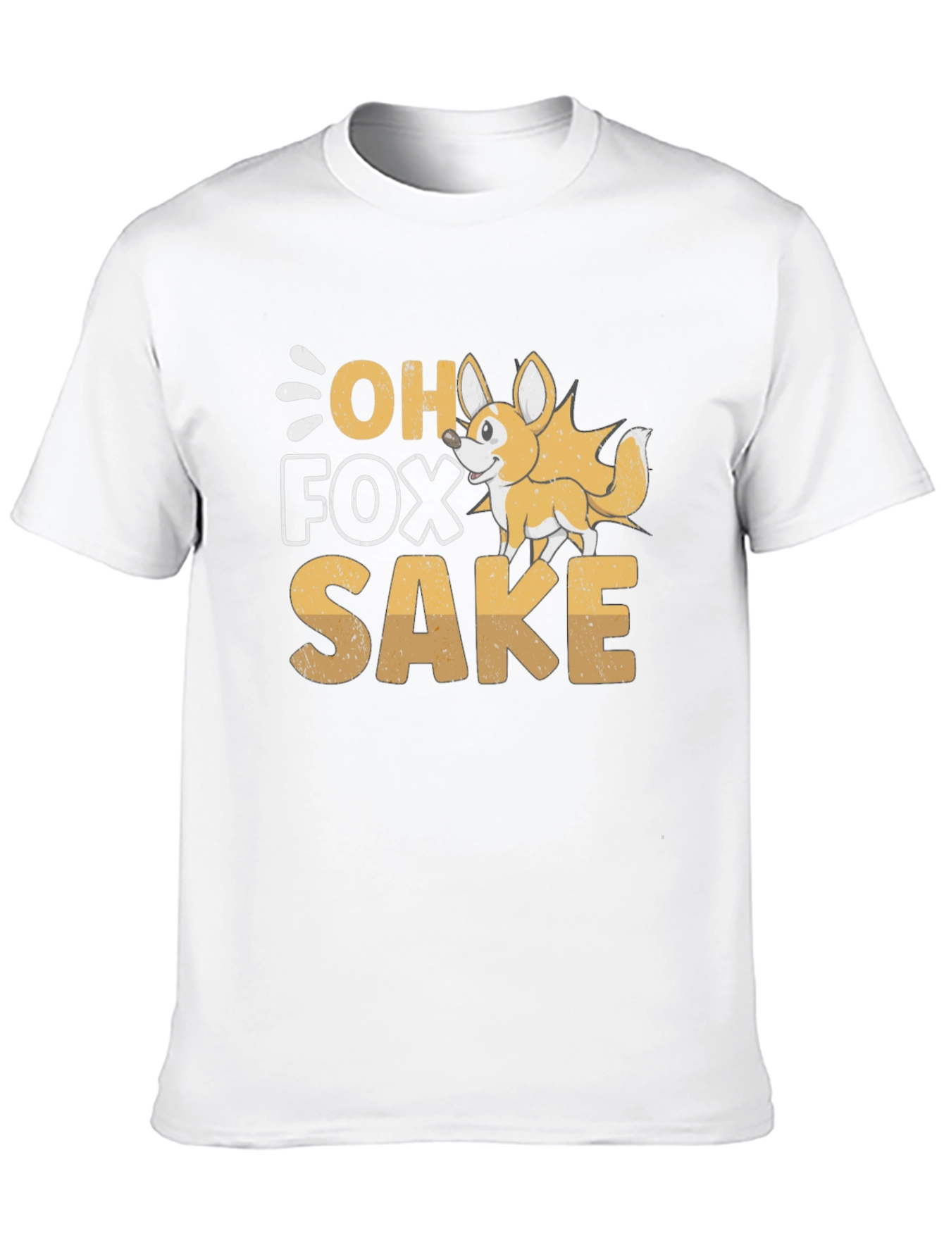 Black Oh Fox Sake Funny T-Shirt view 10