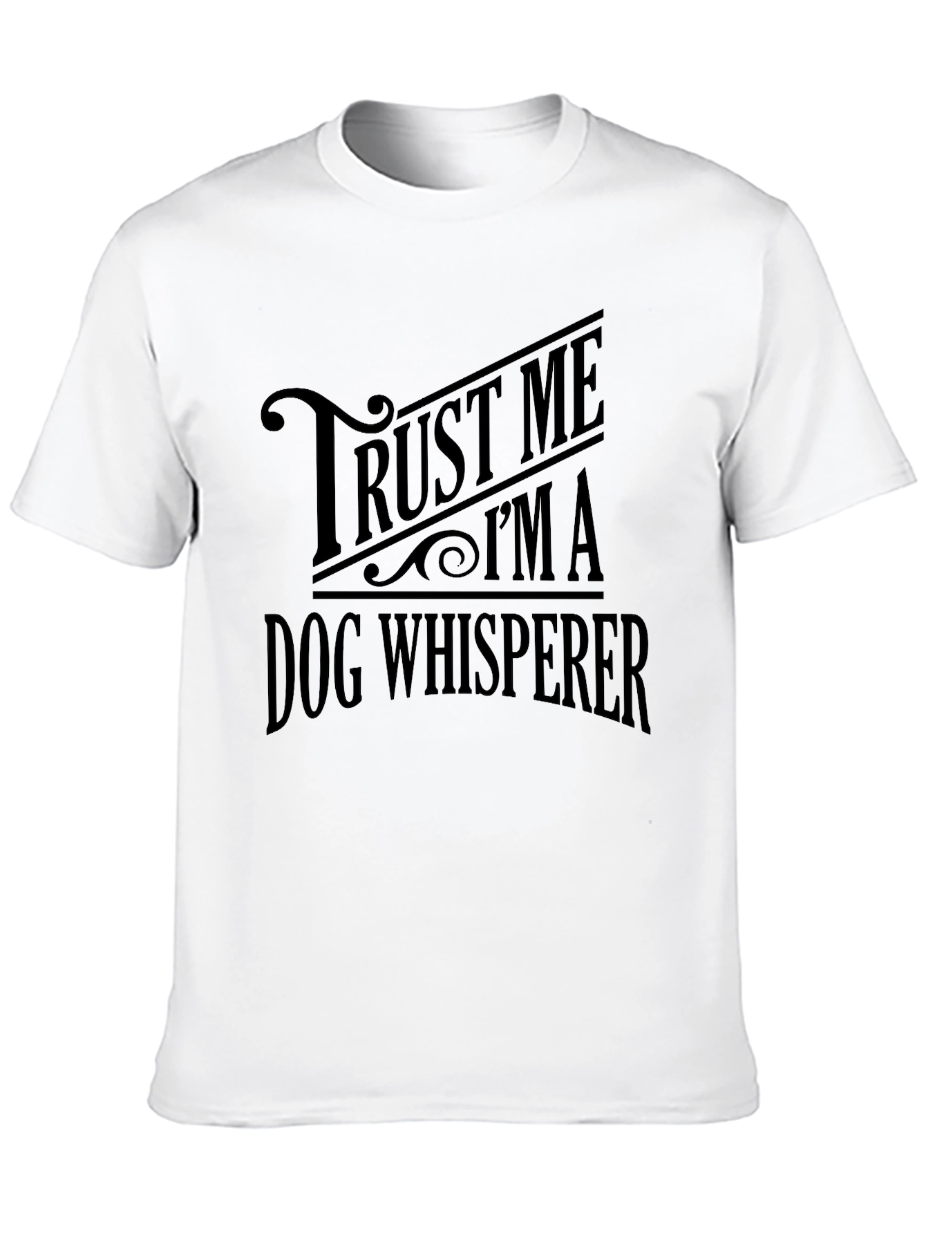 Black Trust Me I'm A Dog Whisperer Black T-Shirt view 10