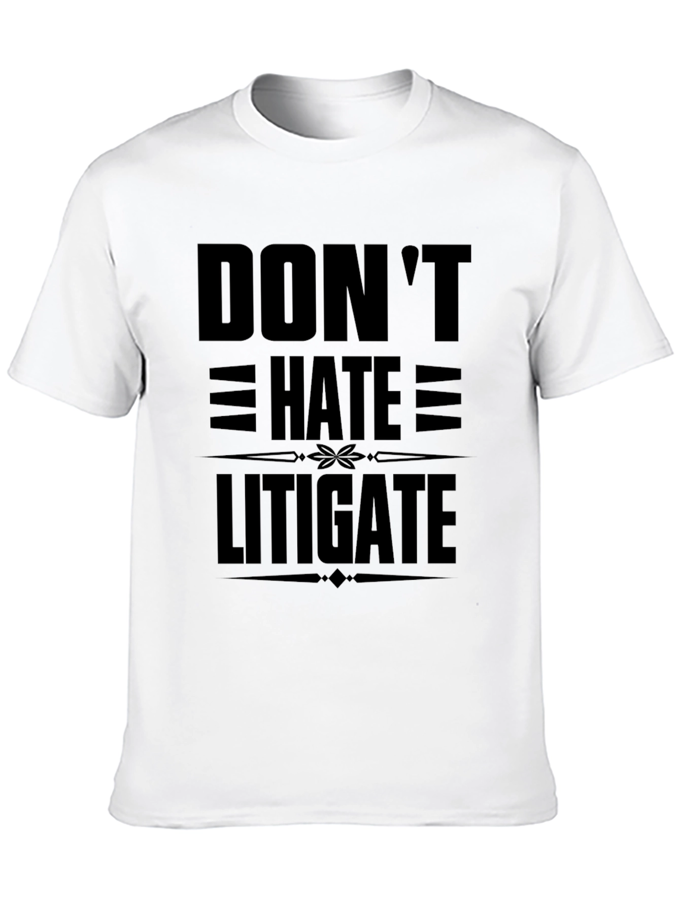 Black Don't Hate Litigate Black Graphic Tee view 10