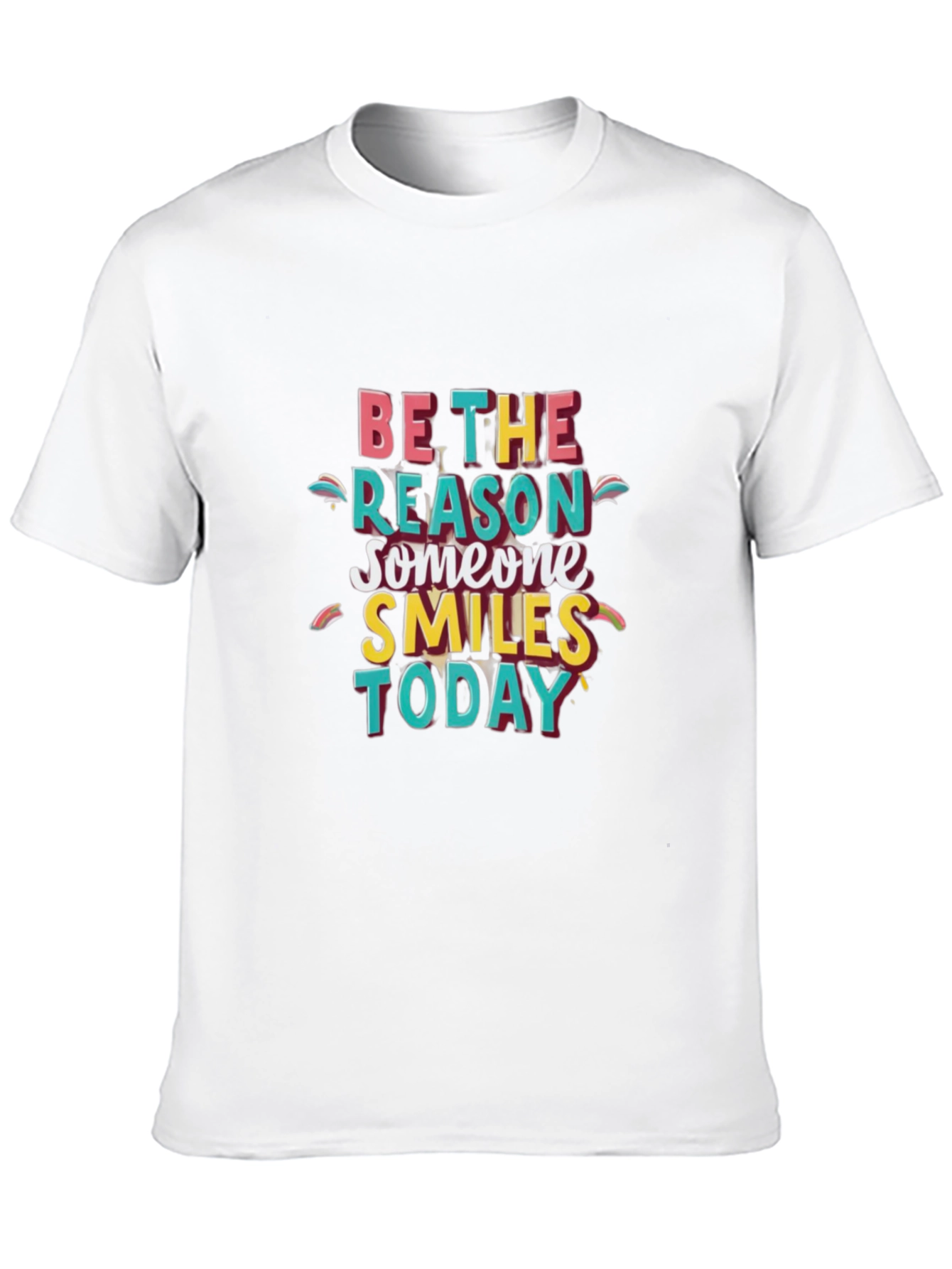 Black Be the Reason T-Shirt: Smiles Today Black Cotton Tee view 10