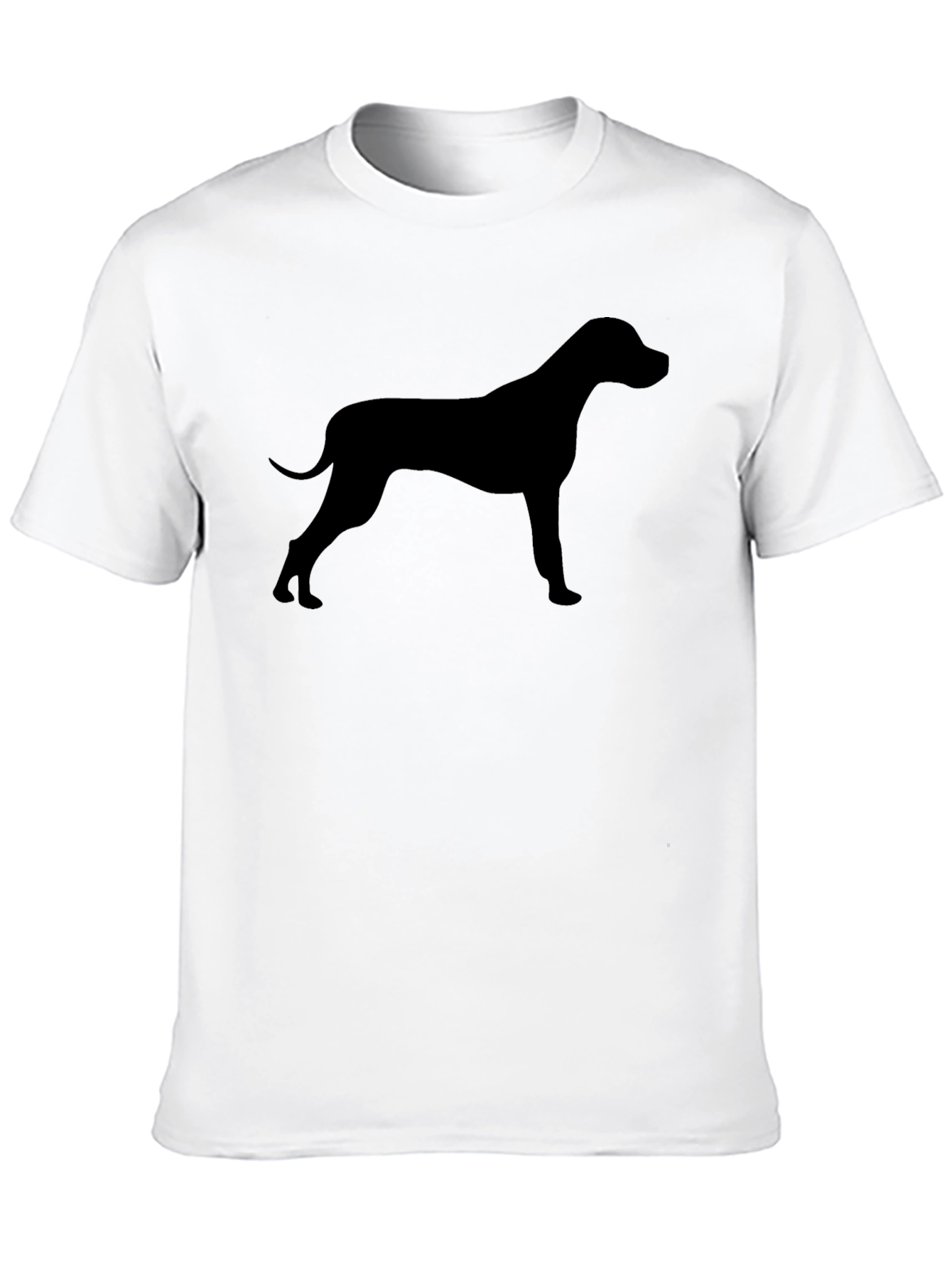 Black Dog Silhouette Black T-Shirt view 10