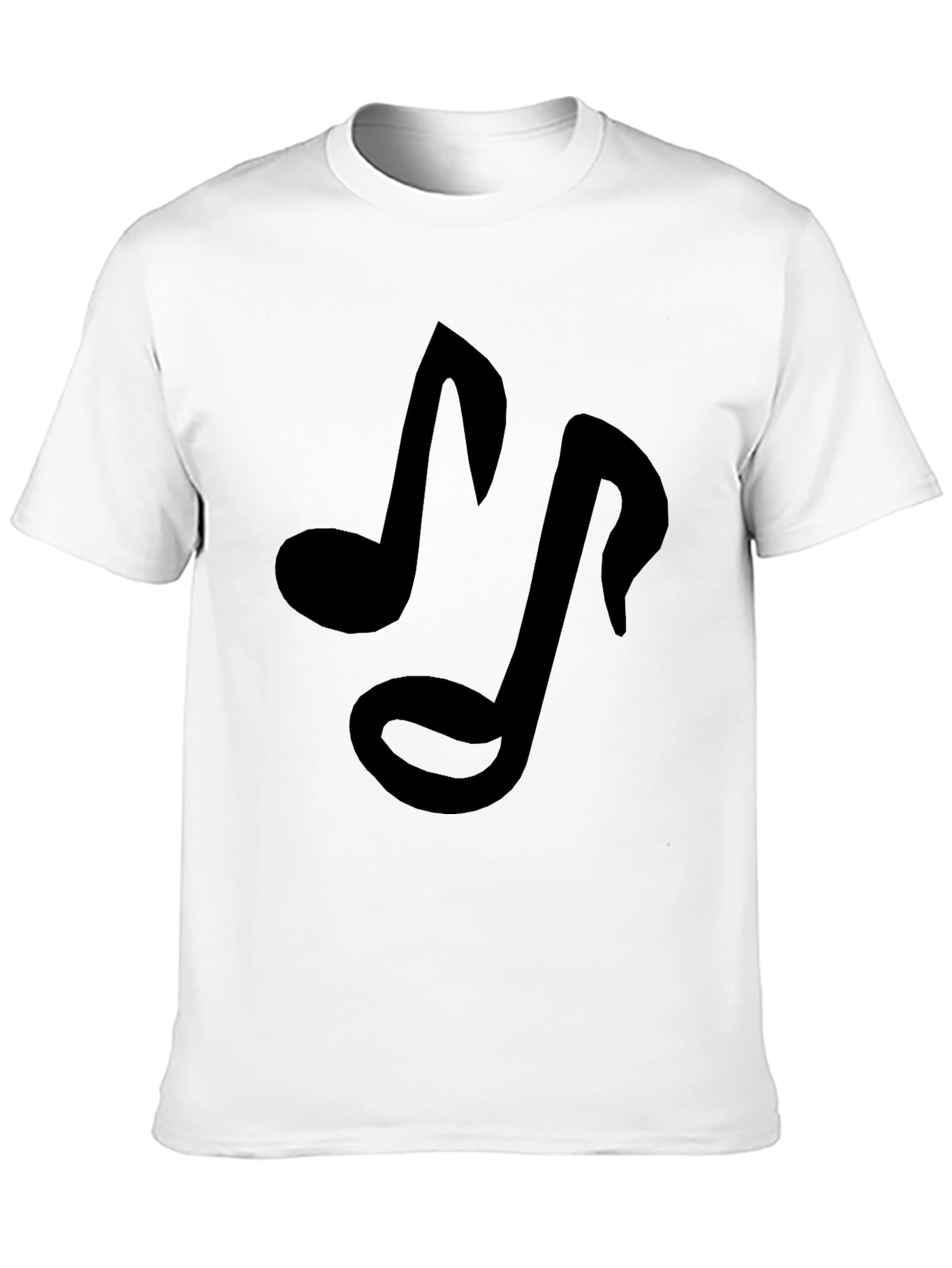 Black Musical Note Black T-Shirt view 10