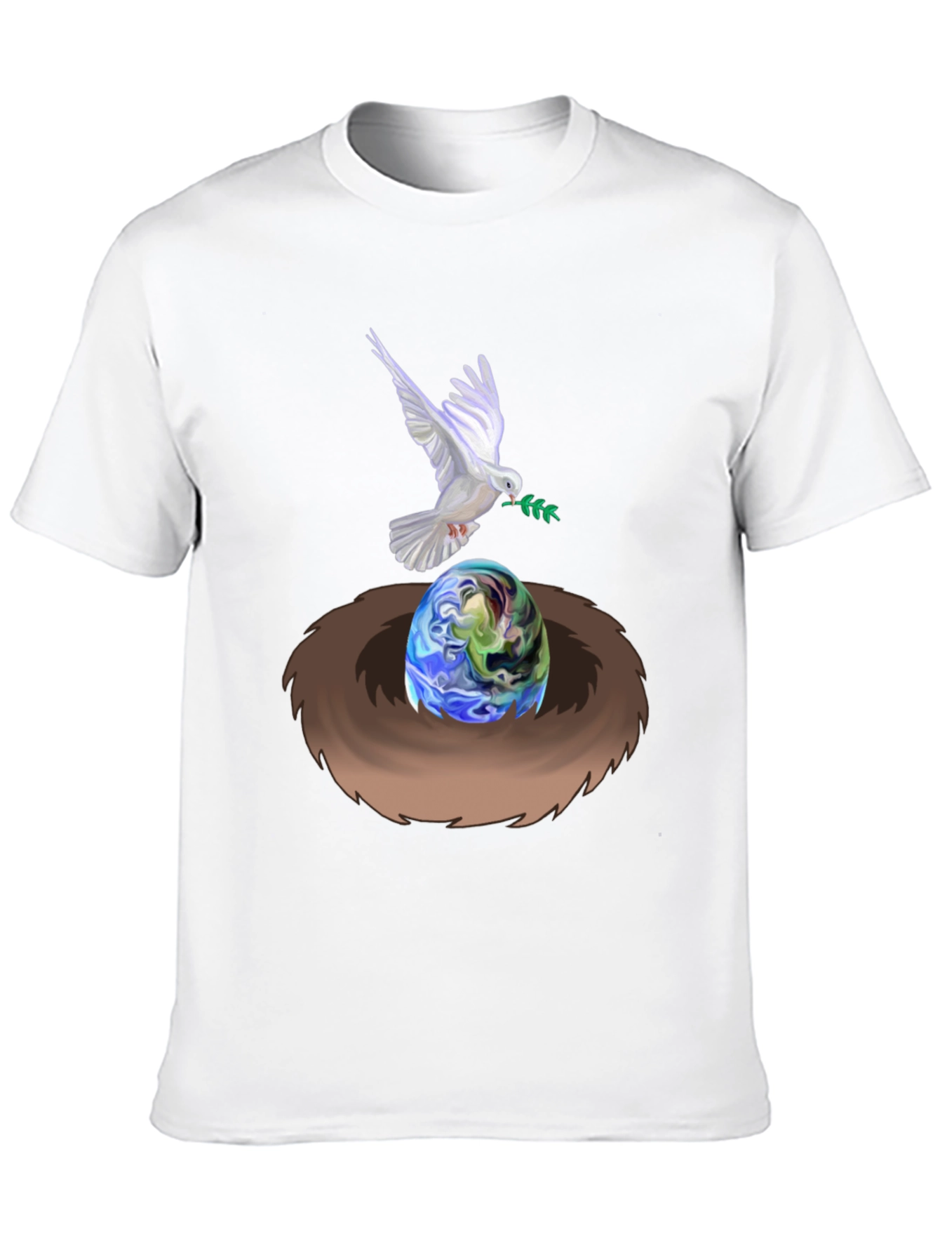 Black Dove Peace Nest Earth Graphic Tee view 10