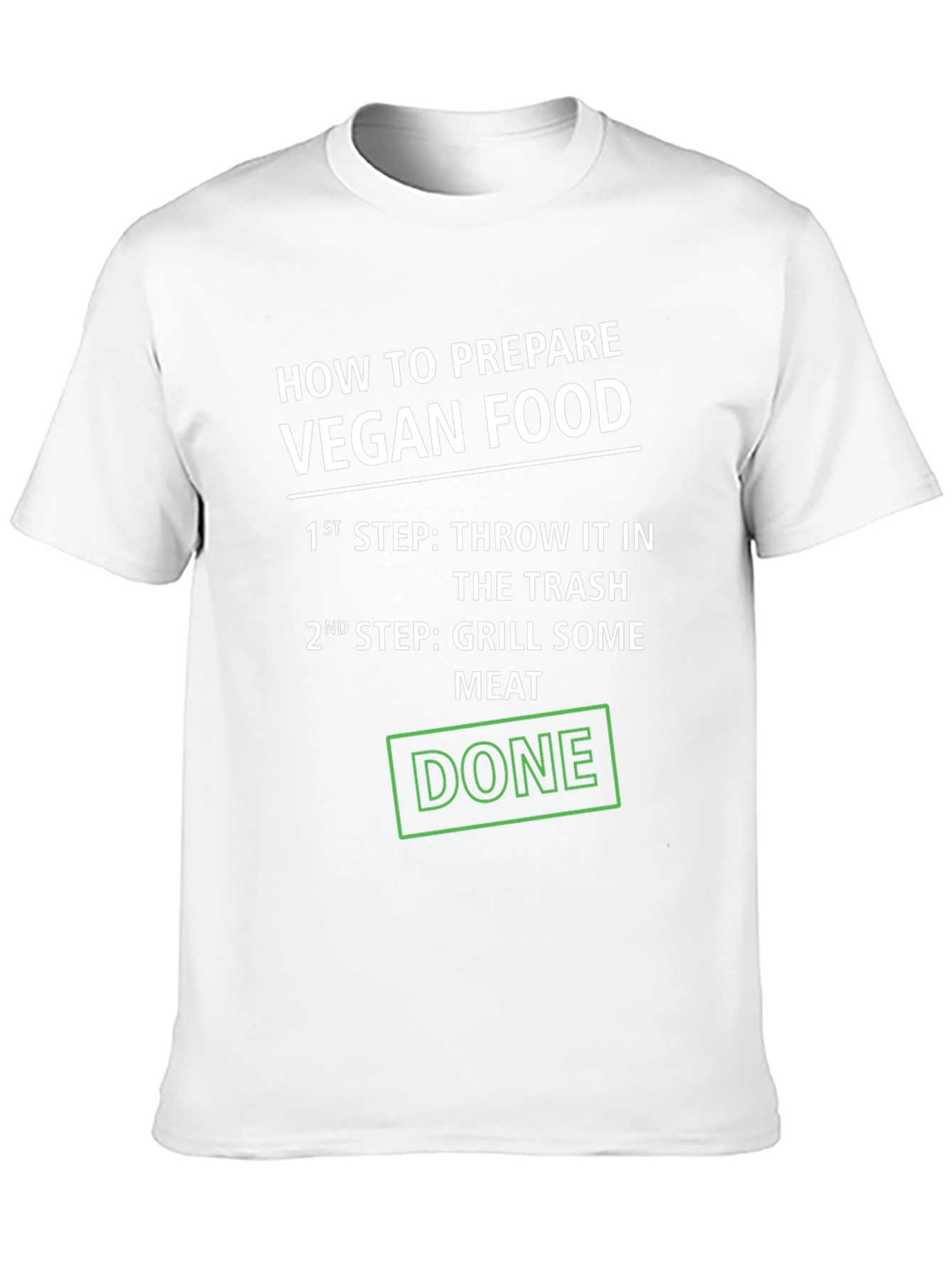 Black Vegan Food Prep Funny T-Shirt view 10