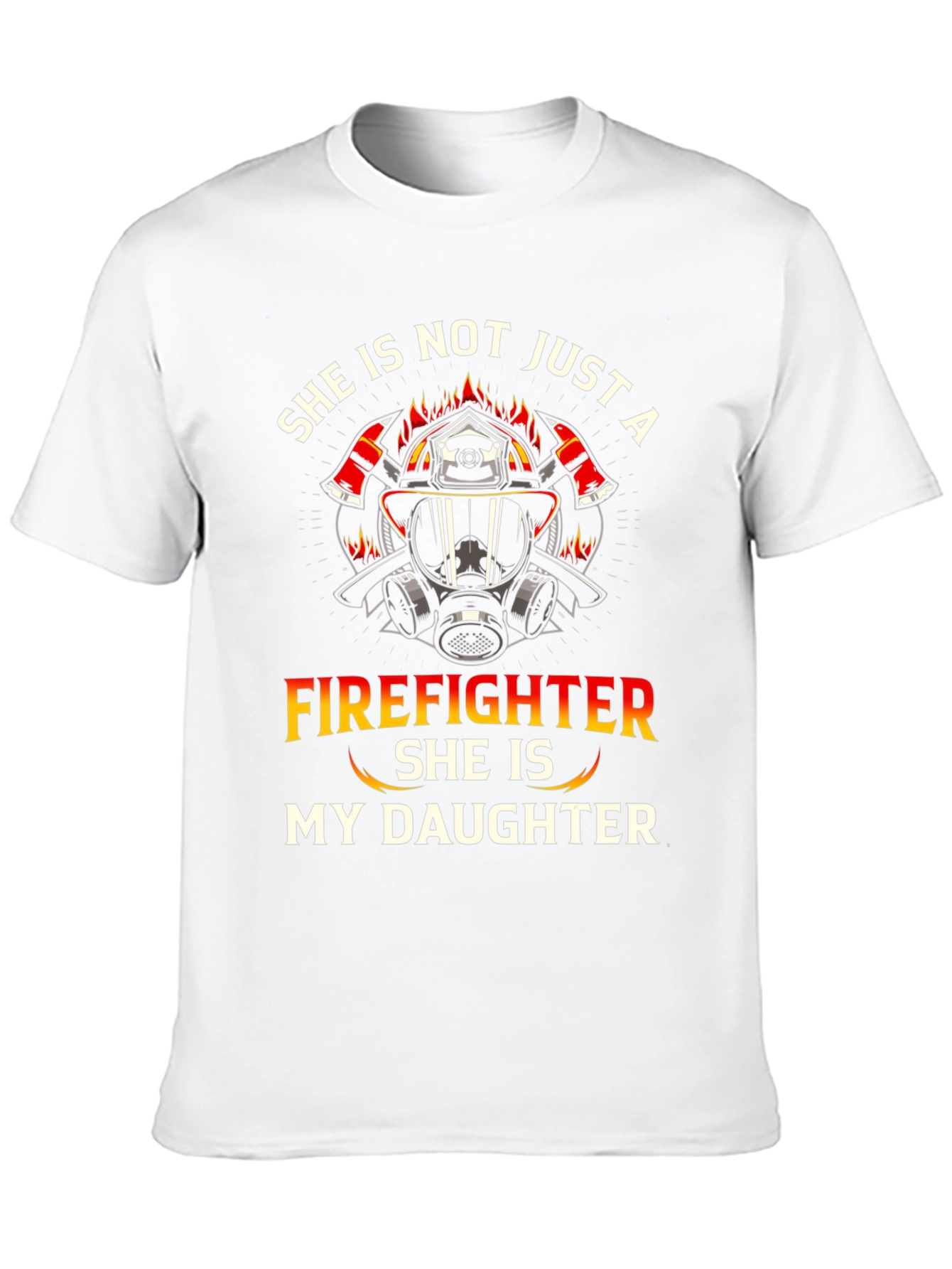 Black Firefighter Daughter T-Shirt - Proud Parent Apparel view 10
