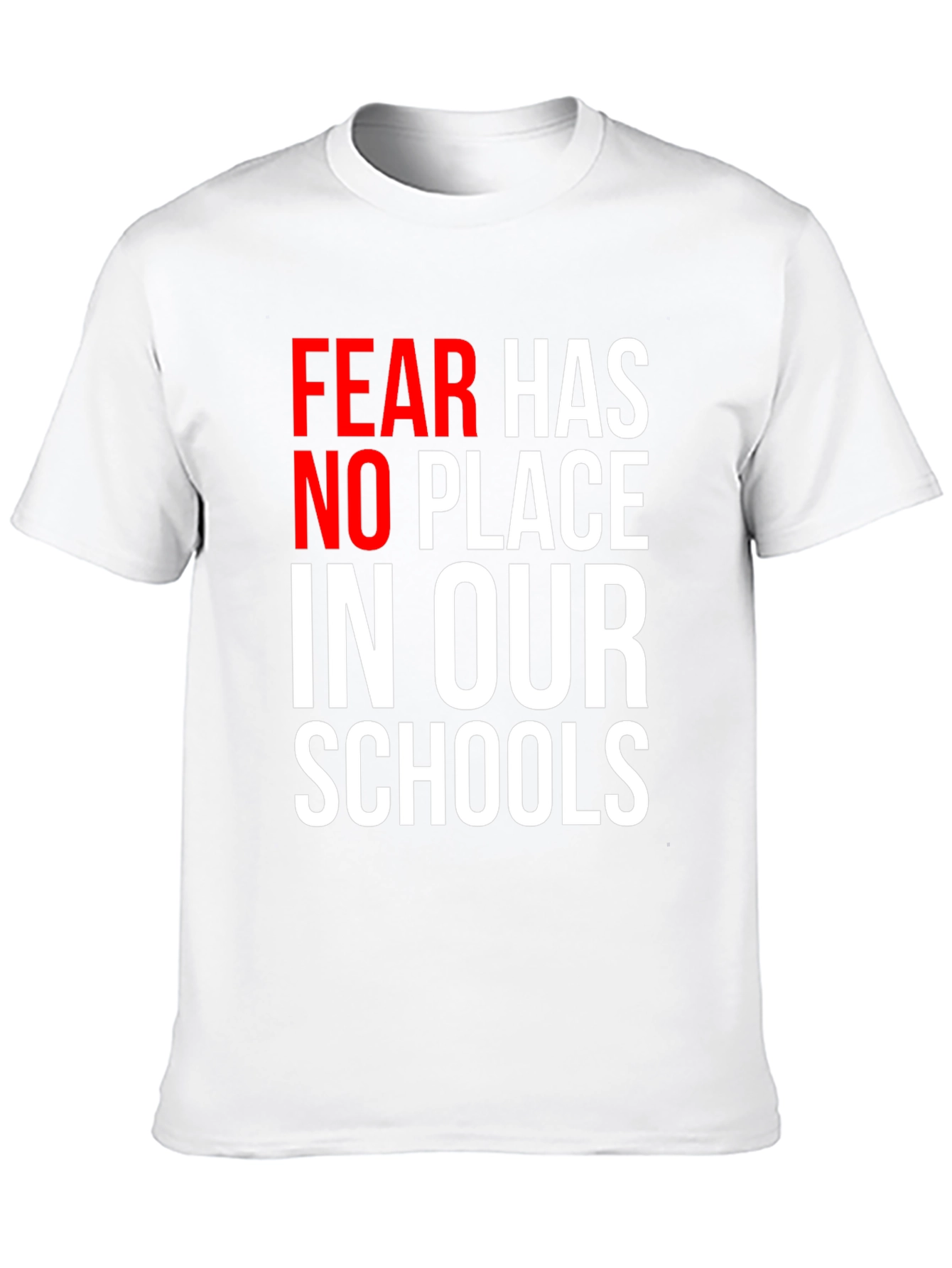 Black Fear Has No Place in Our Schools Graphic Tee view 10