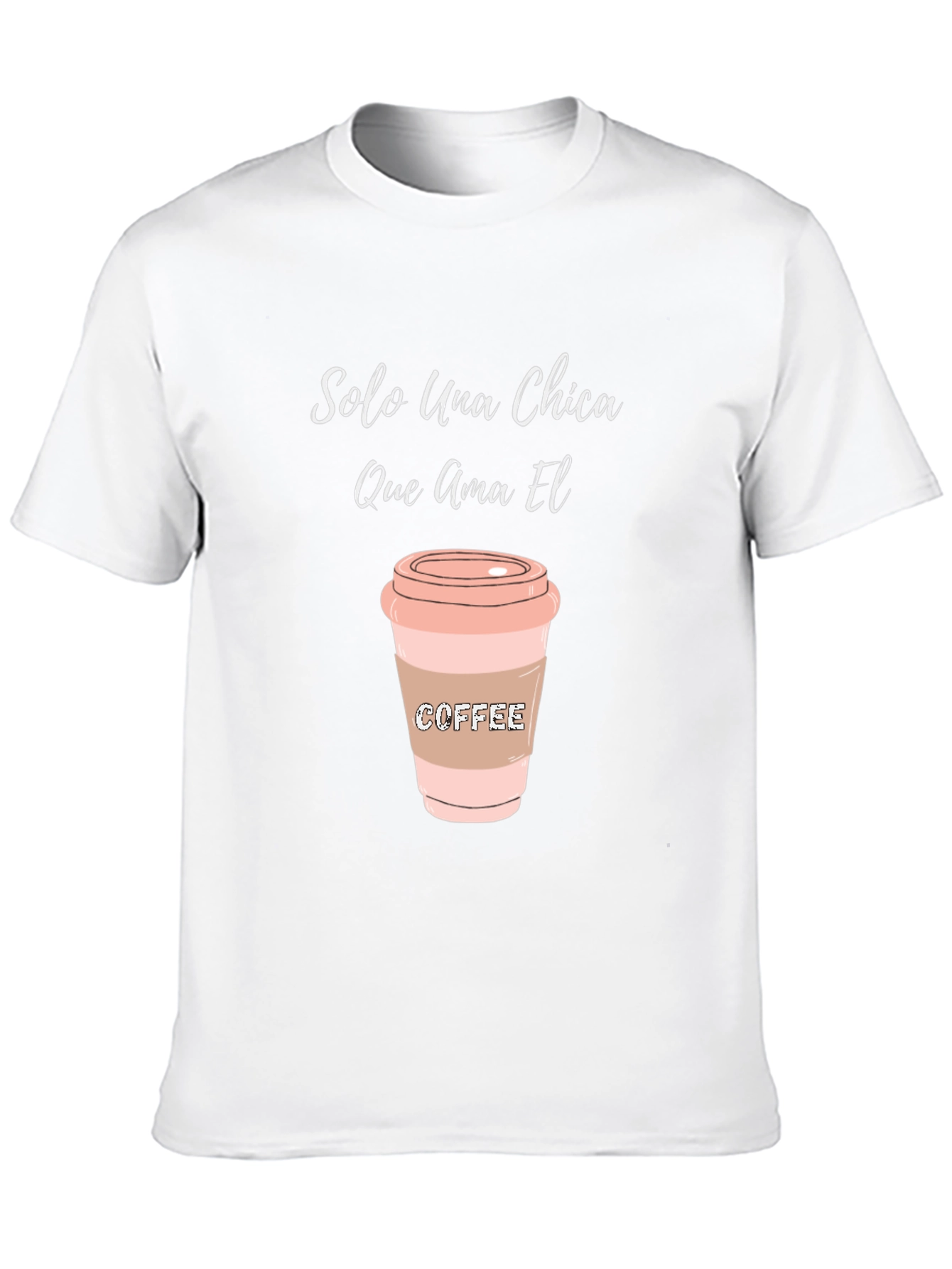 Black Coffee Lover's Tee: Solo Una Chica Graphic T-Shirt view 10