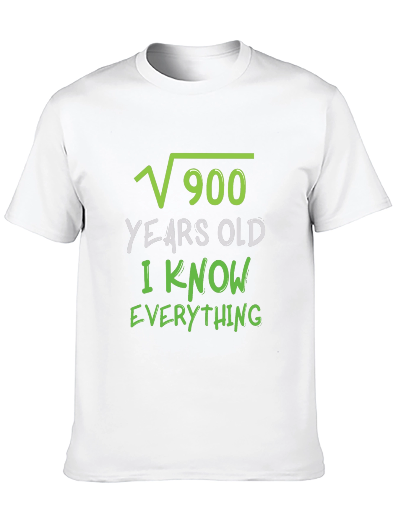 Black Funny Math Joke T-Shirt - √900 Years Old view 10