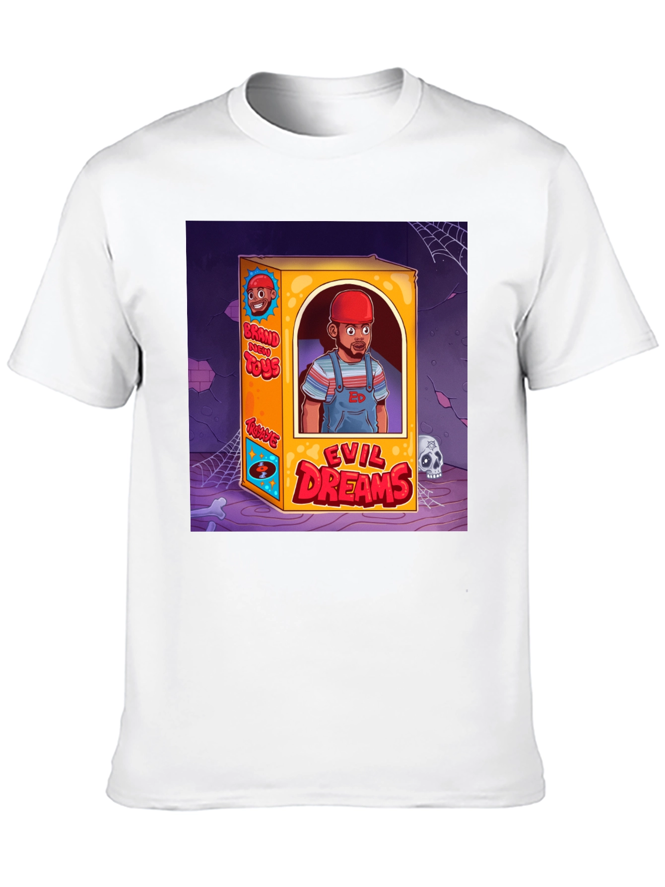 Black Evil Dreams Graphic T-Shirt view 10