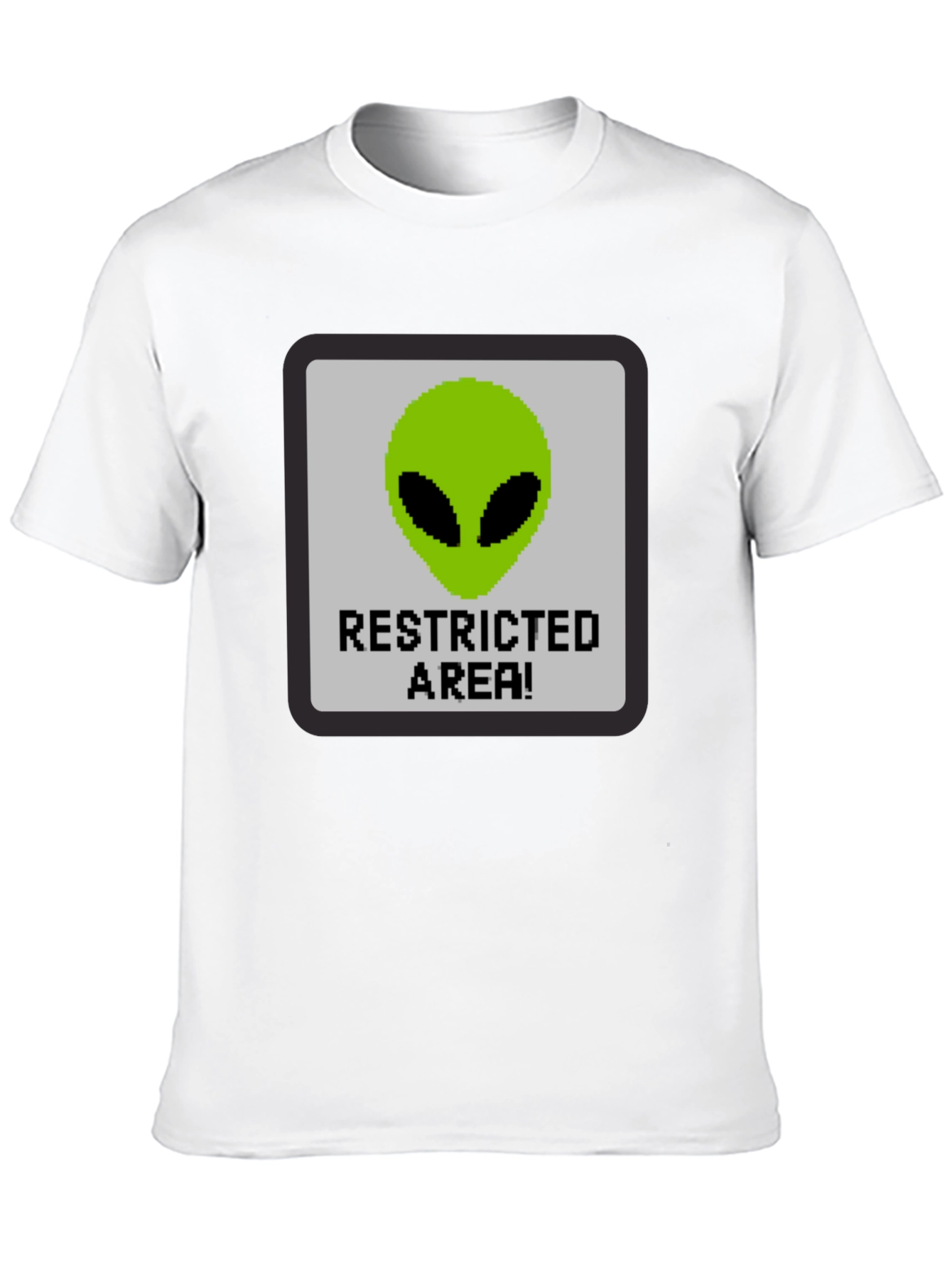 Black Restricted Alien Area Graphic Tee - Black view 10