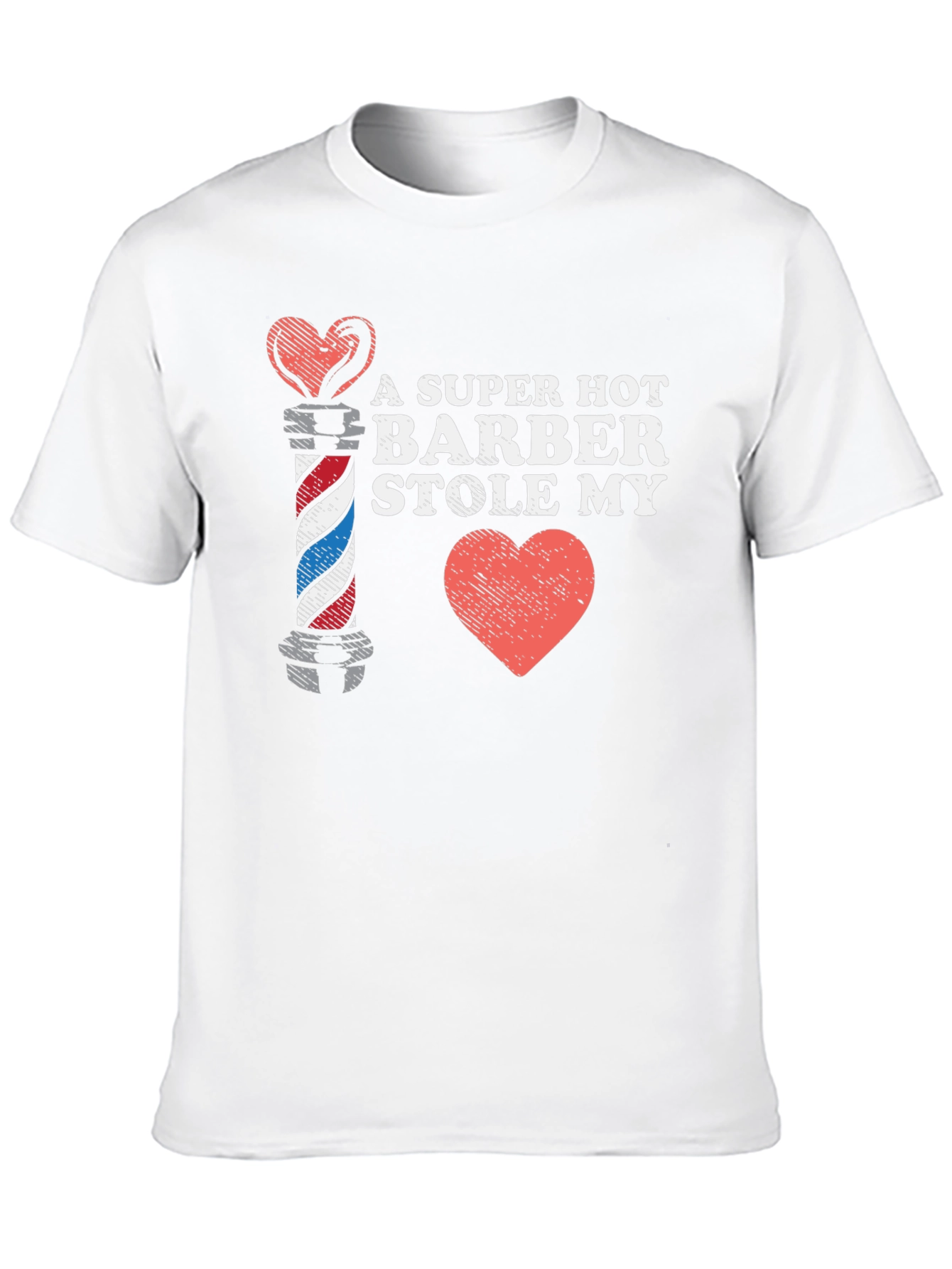 Black A Super Hot Barber Stole My Heart T-Shirt view 10
