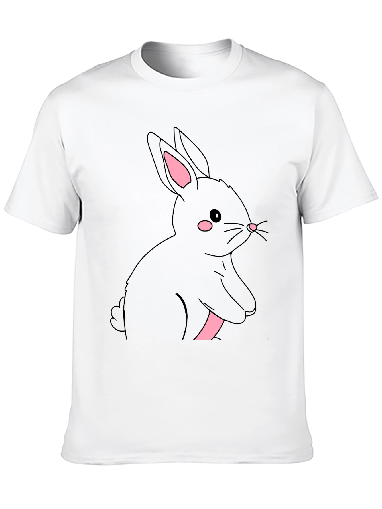 Black Black Rabbit Graphic Tee - Cute & Stylish view 10