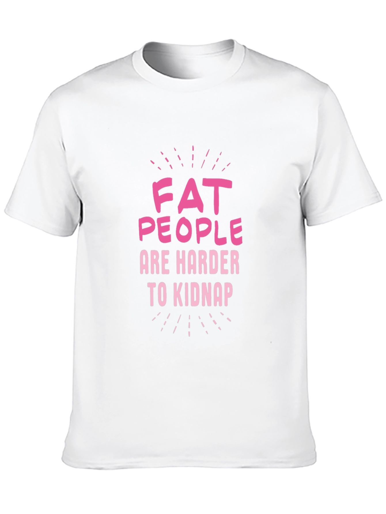 Black Fat People Are Harder to Kidnap Graphic Tee view 10