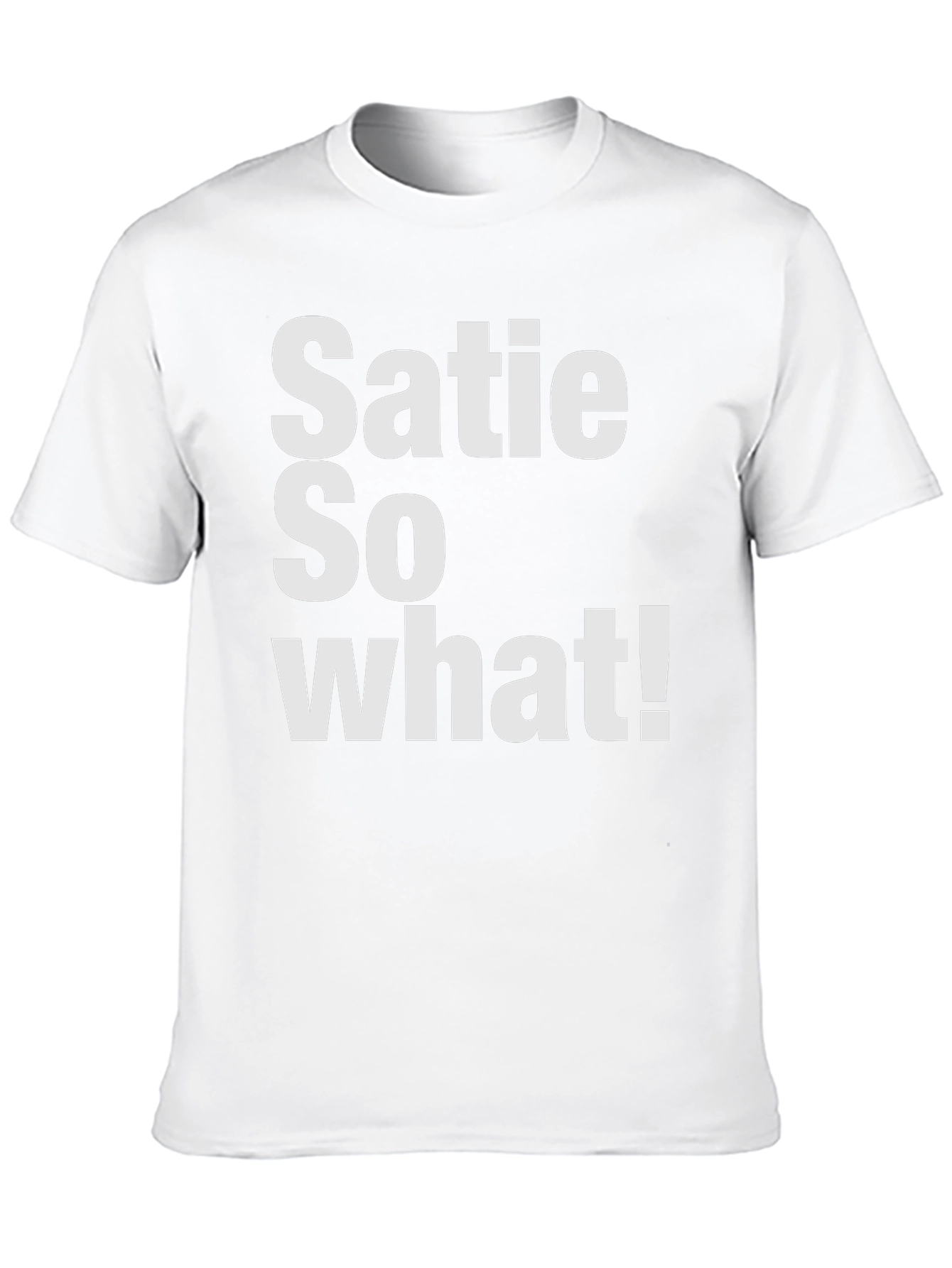 Black Satie So What! Graphic T-Shirt - Casual Wear view 10