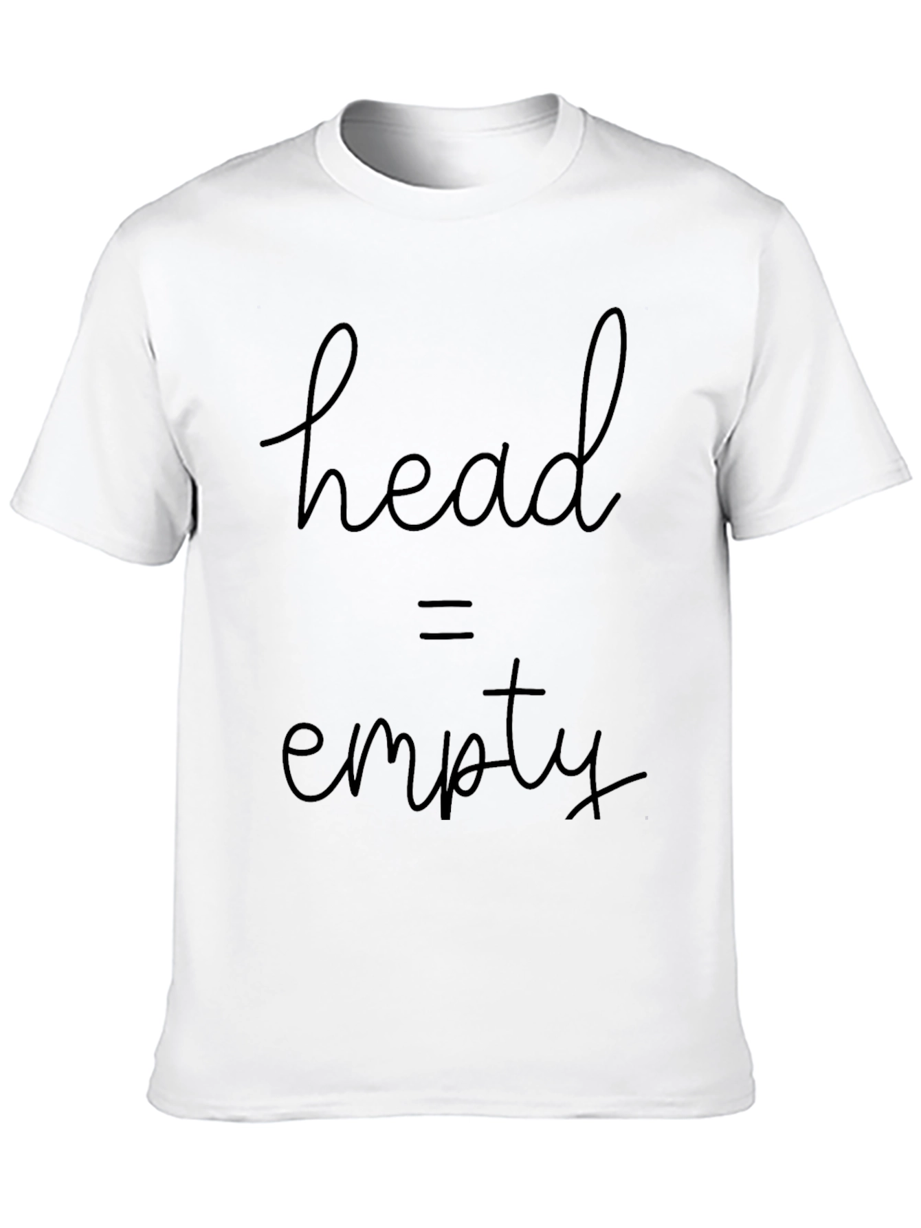 Black Head Empty T-Shirt - Funny Graphic Tee for Casual Wear view 10