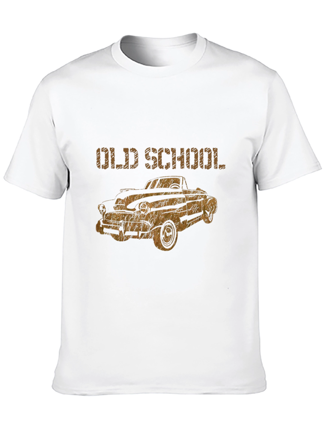Black Old School Car Graphic T-Shirt view 10