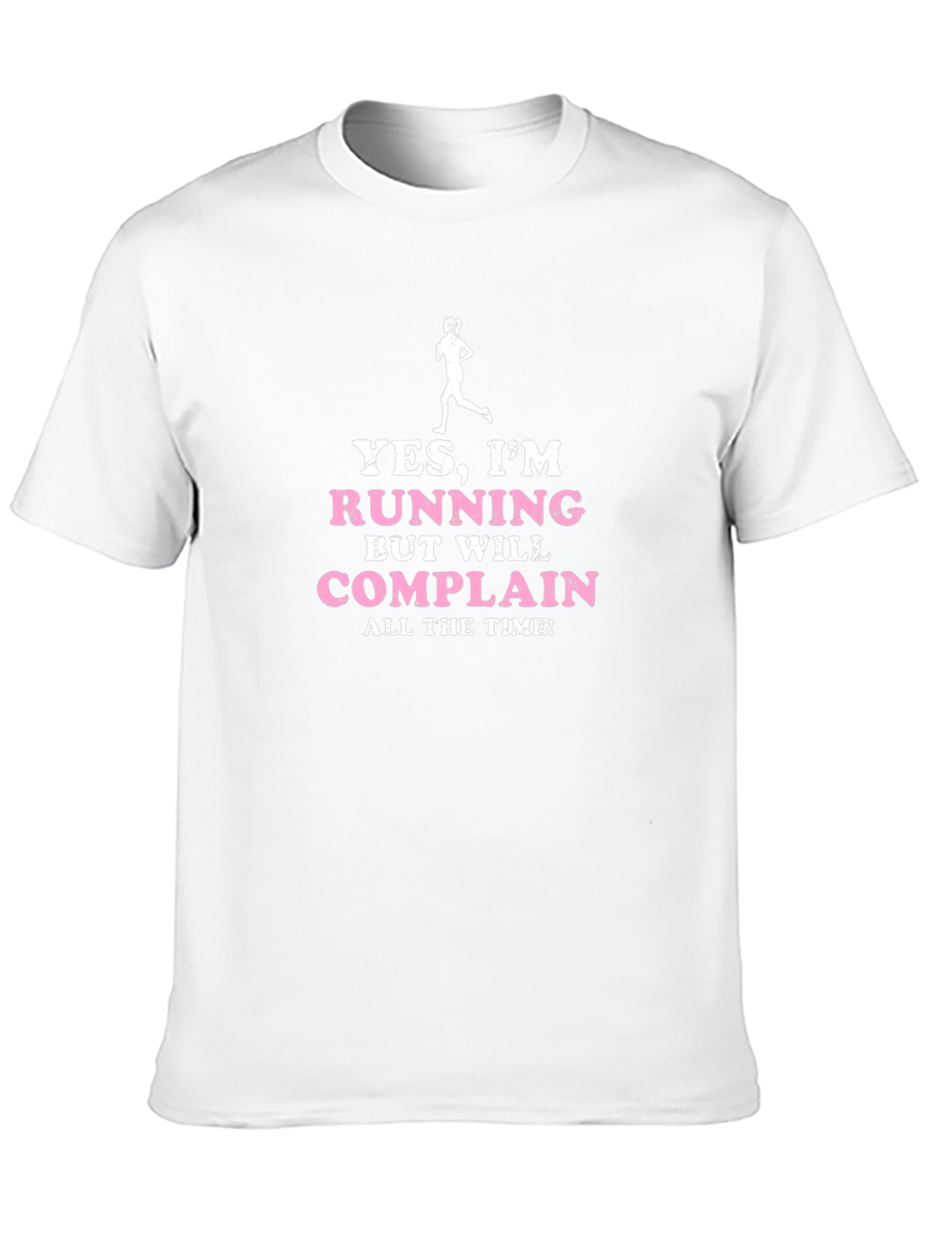 Black Funny Running T-Shirt: Yes, I'm Running, But Will Complain view 10