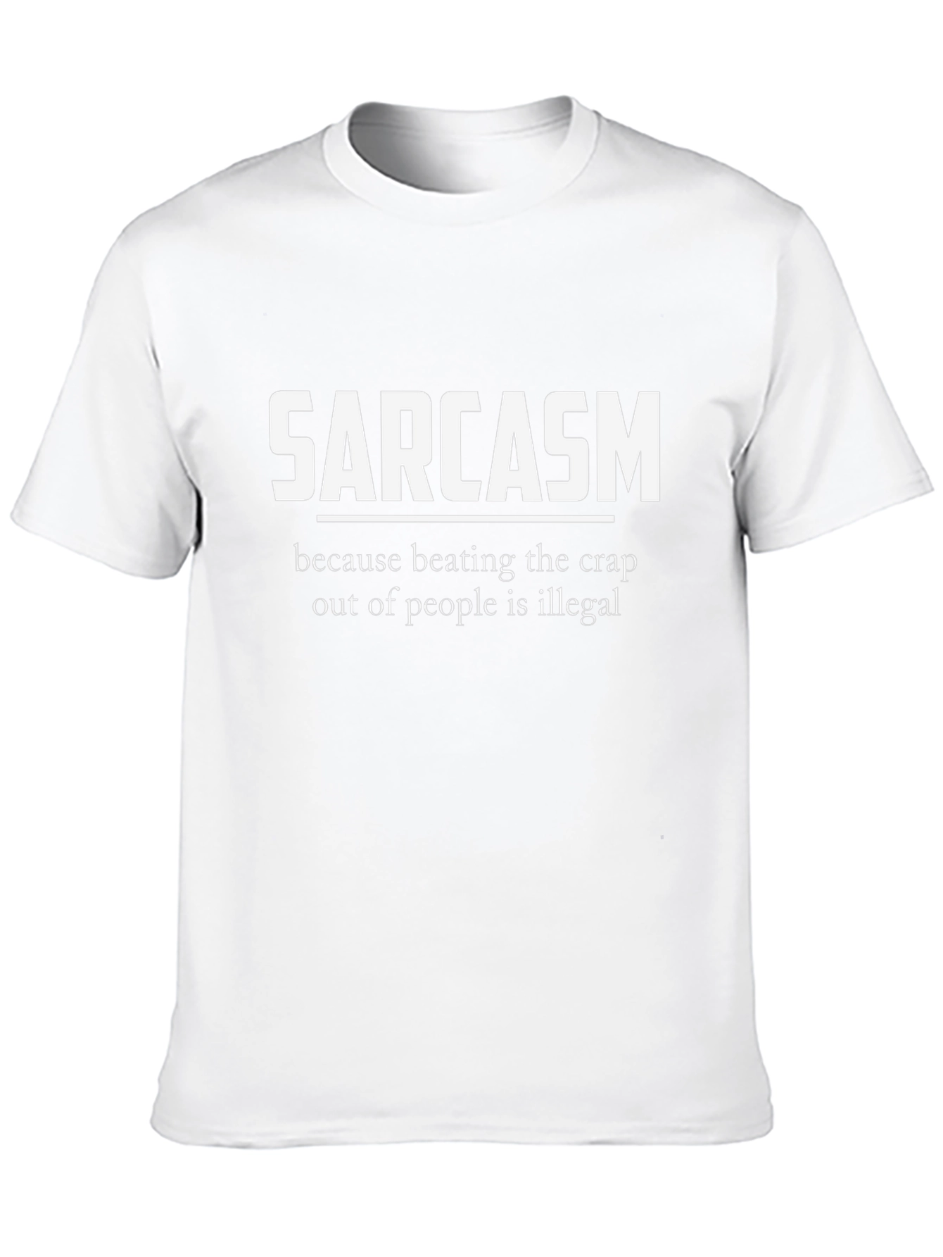 Black Sarcasm Black Graphic Tee view 10