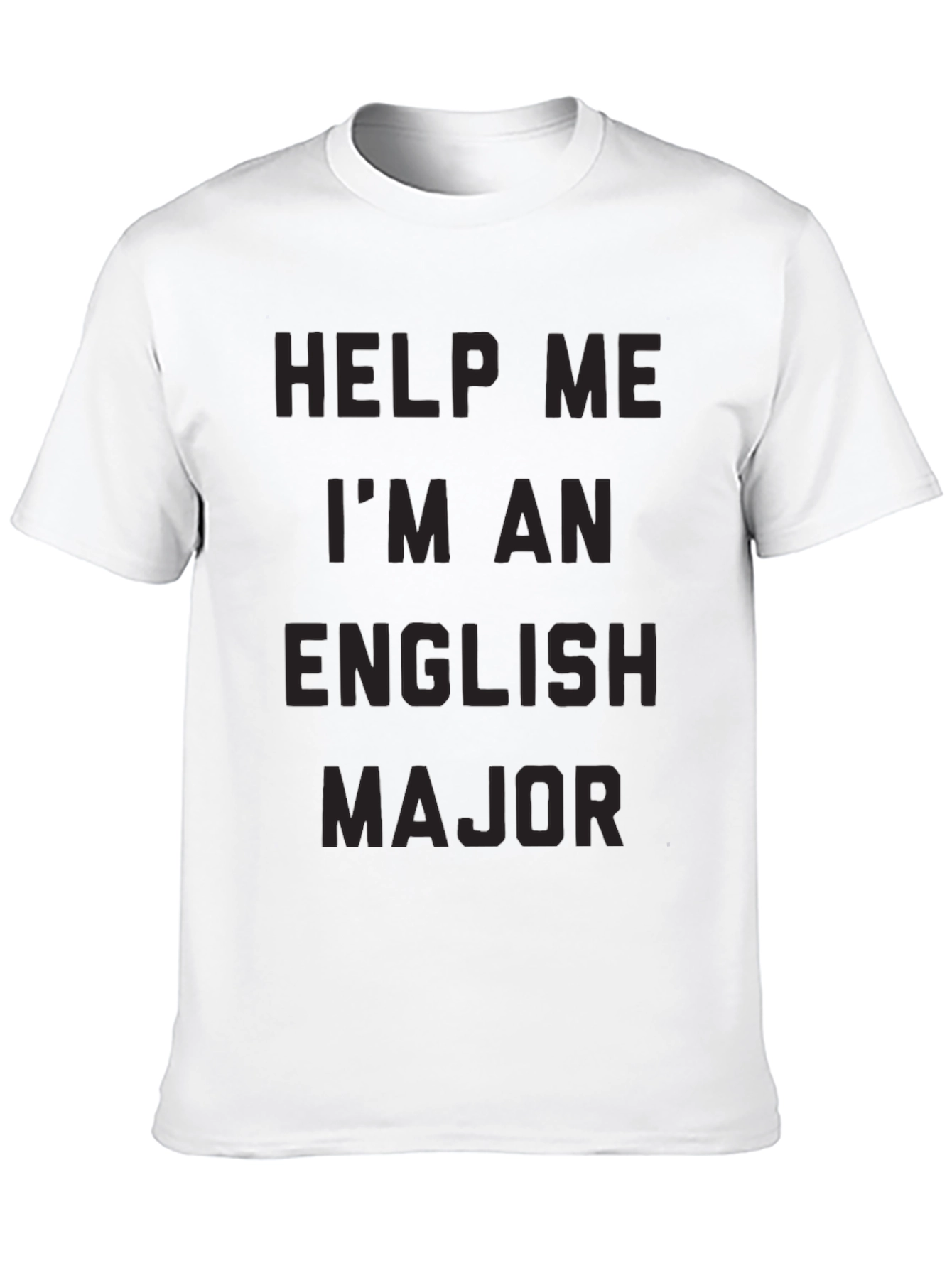 Black Help Me I'm An English Major T-Shirt view 10