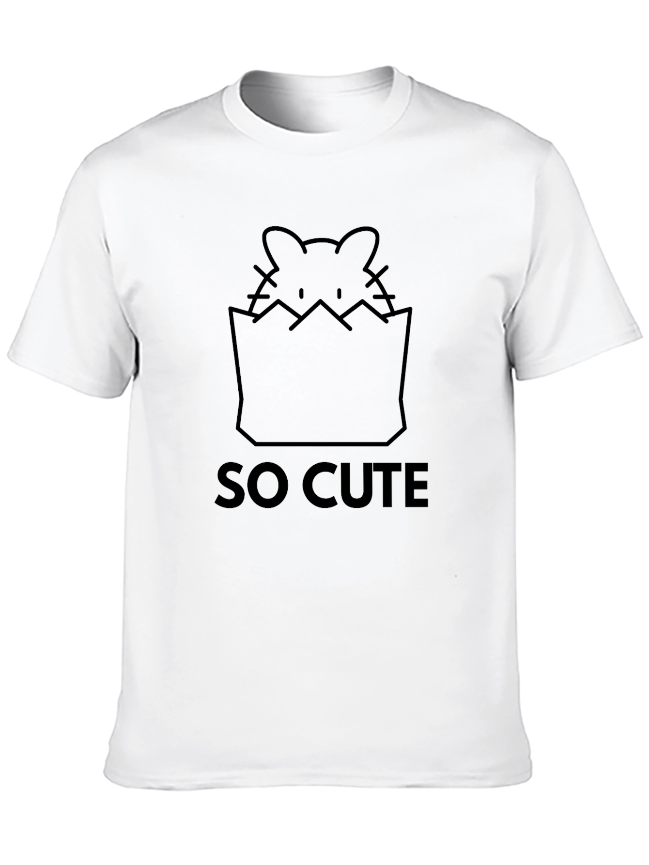 Black So Cute Kitten Graphic Tee - Black view 10