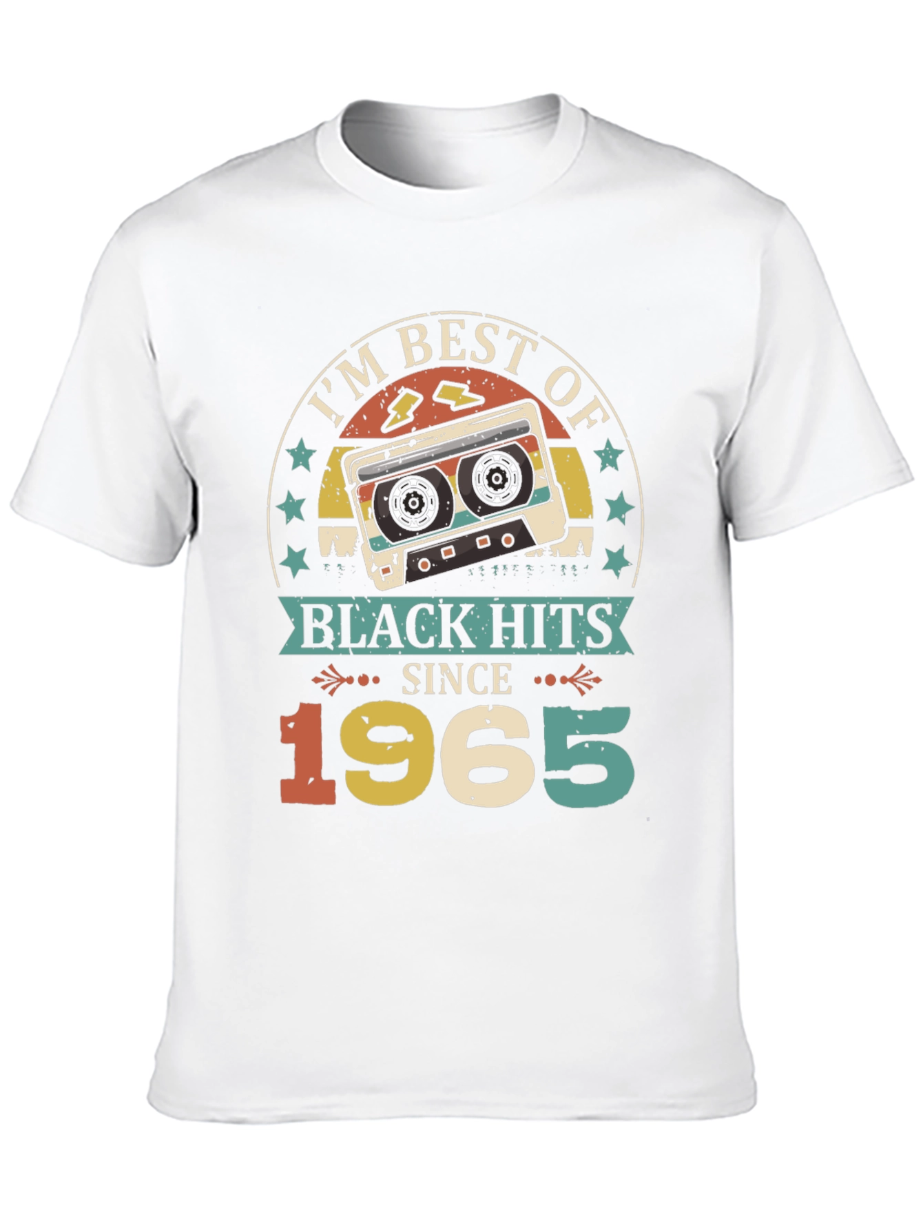 Black Best of Black Hits 1965 Vintage Cassette T-Shirt view 10