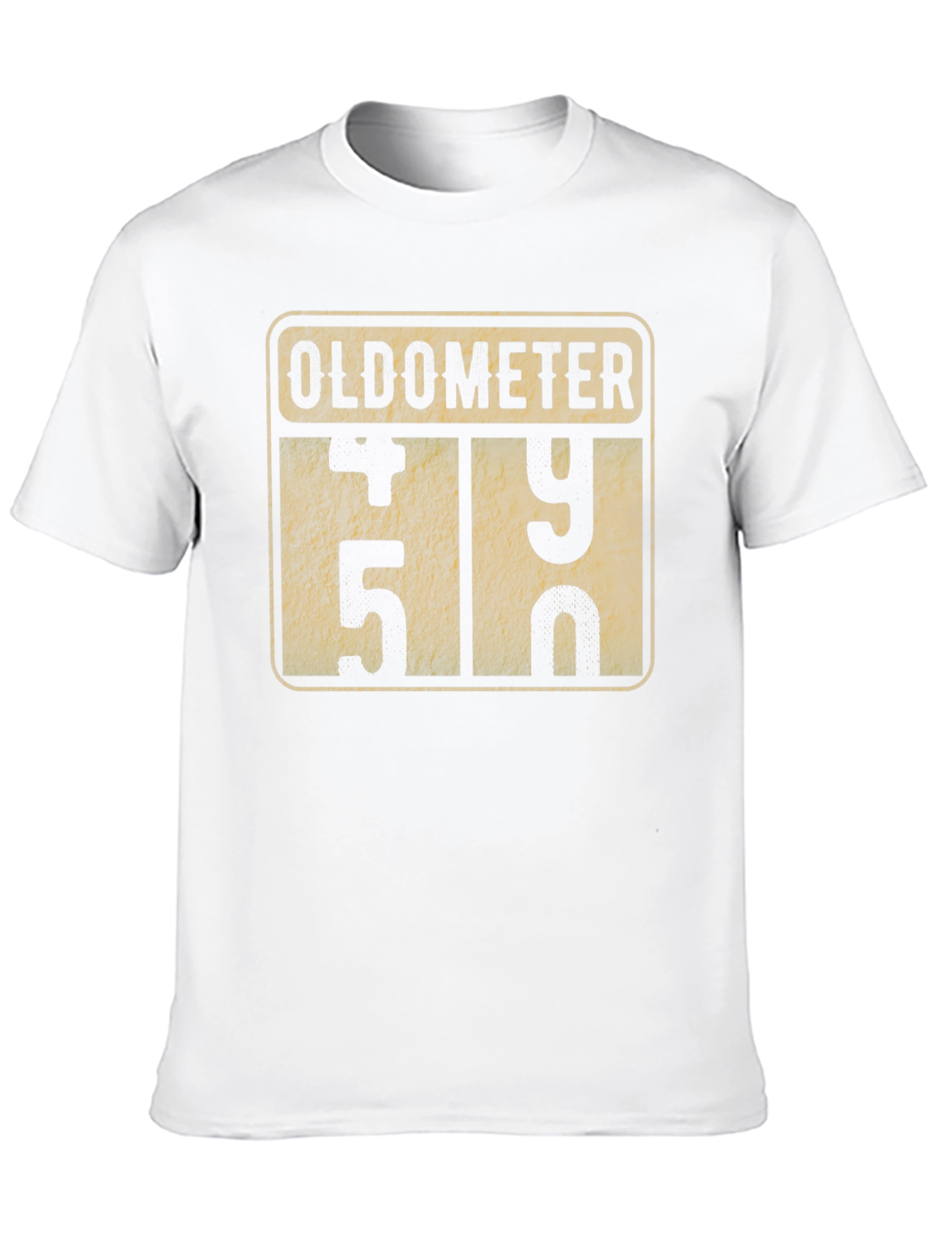 Black Oldometer Funny Birthday T-Shirt view 10