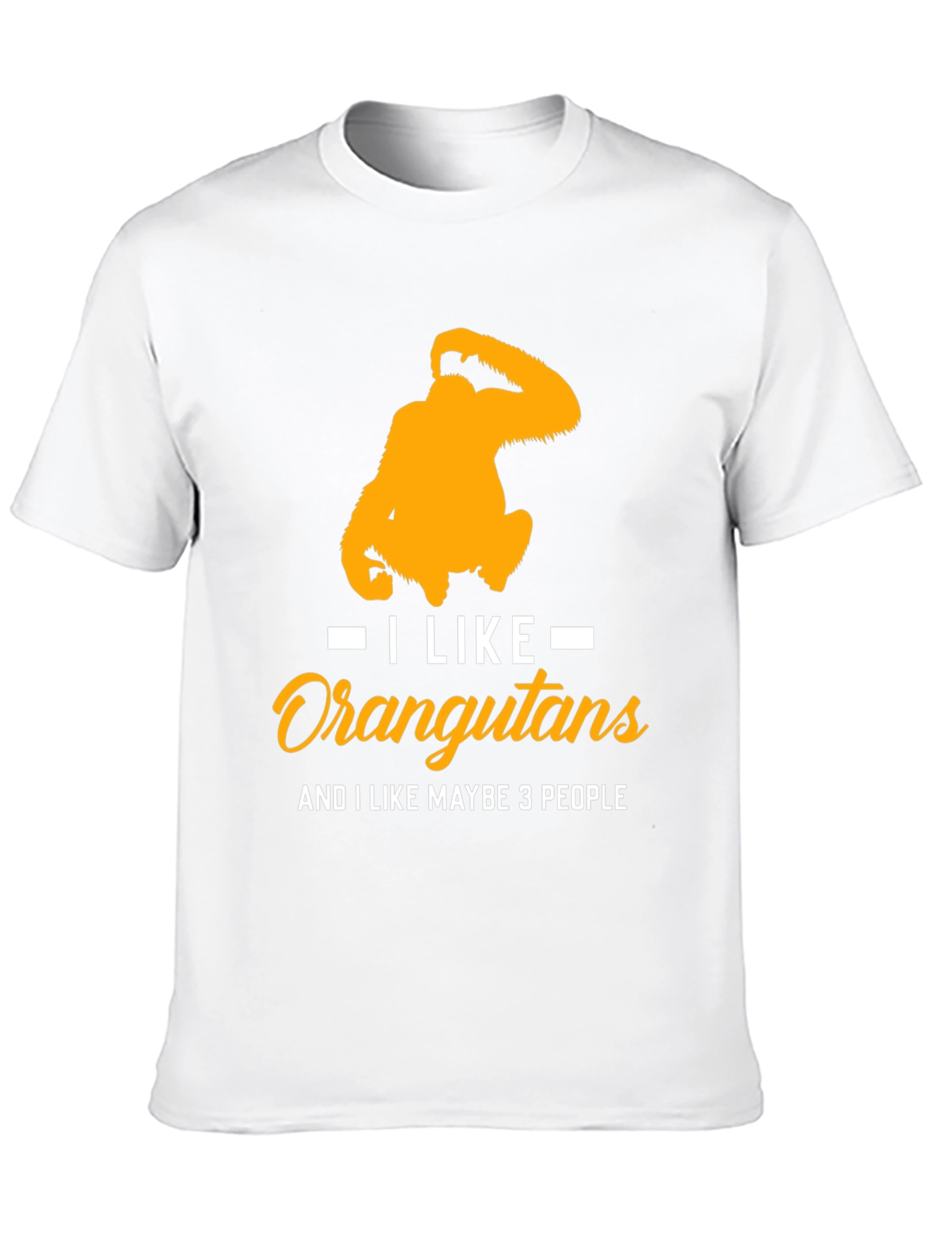 Black I Like Orangutans Graphic T-Shirt view 10
