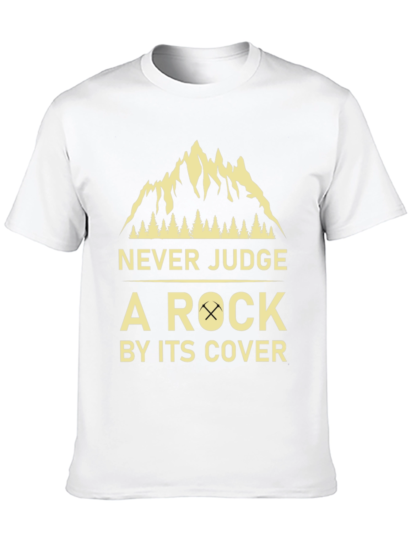 Black Never Judge a Rock Funny T-Shirt view 10