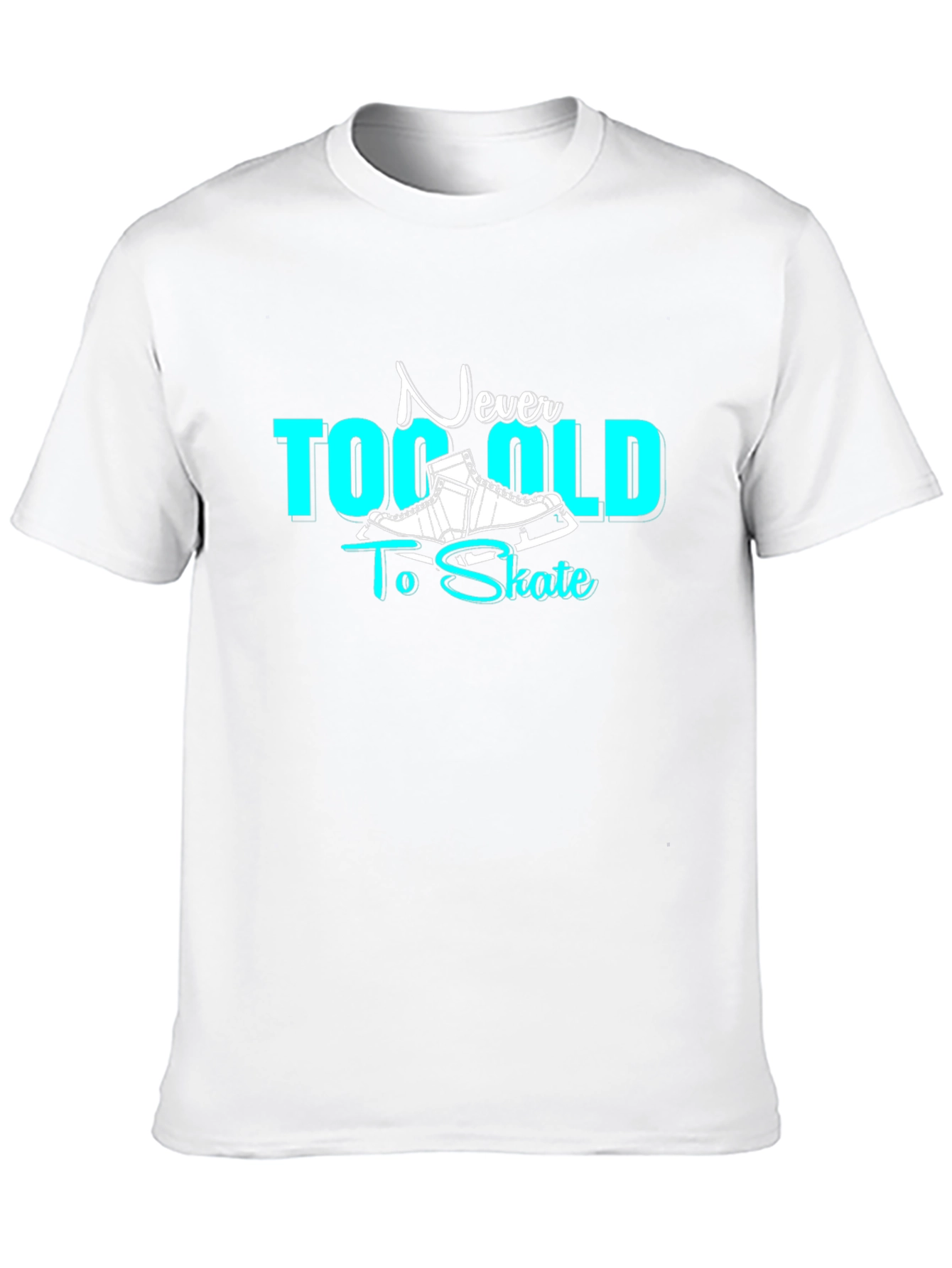 Black Never Too Old to Skate Graphic Tee view 10