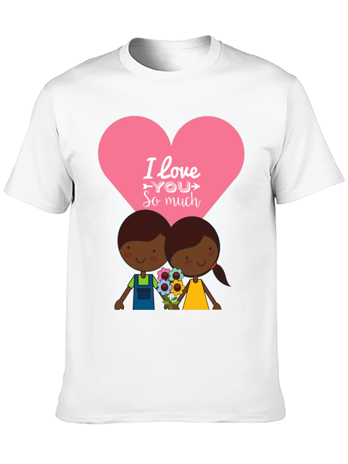 Black I Love You So Much Graphic T-Shirt view 10
