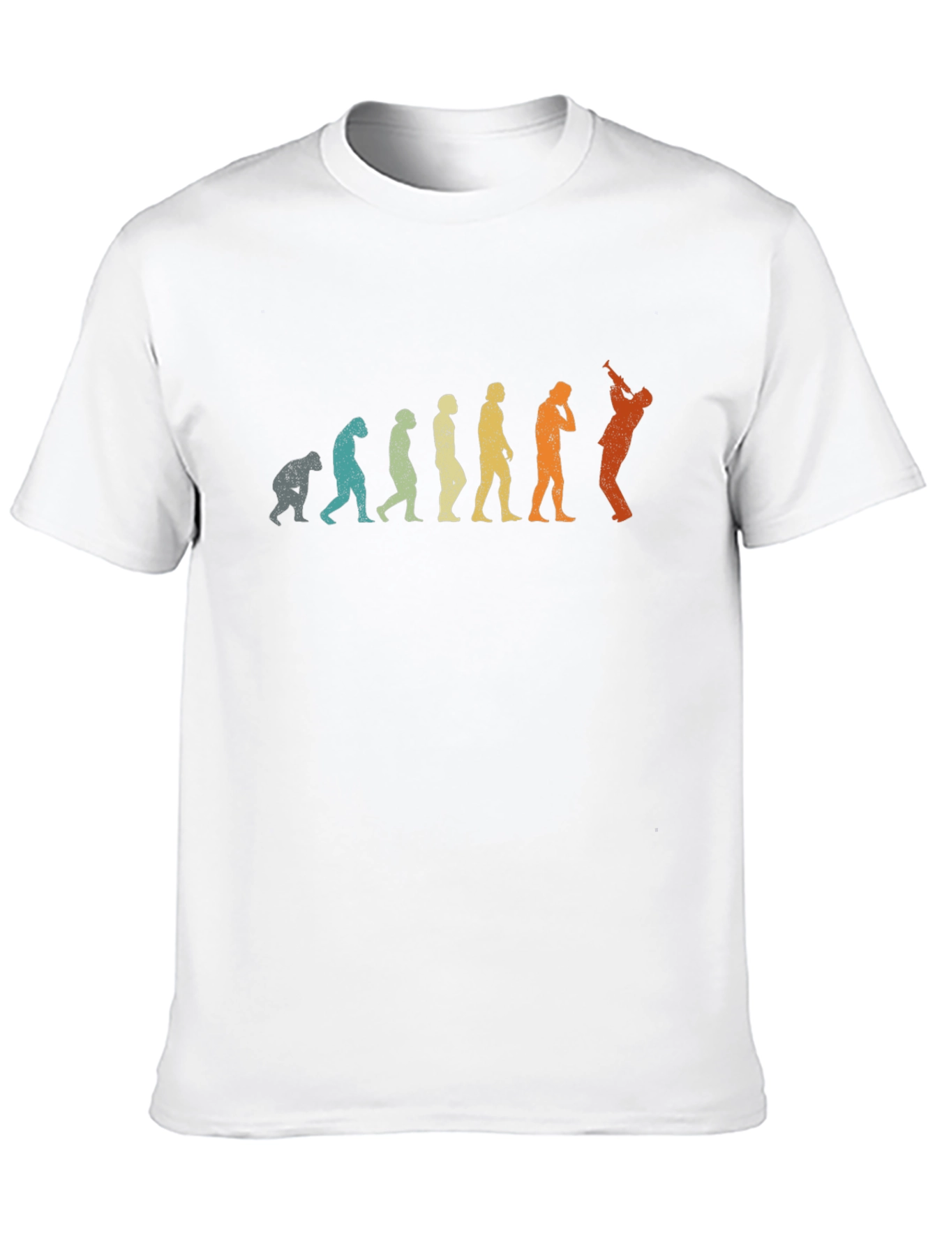 Black Evolution of Saxophone Player T-Shirt view 10