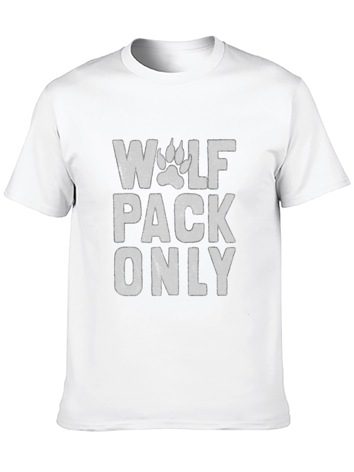 Black Wolf Pack Only Graphic T-Shirt - Black view 10