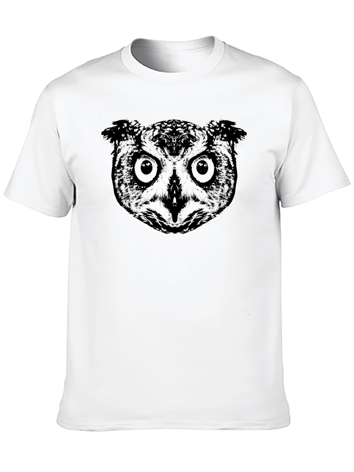 Black Owl Graphic Print Black T-Shirt view 10