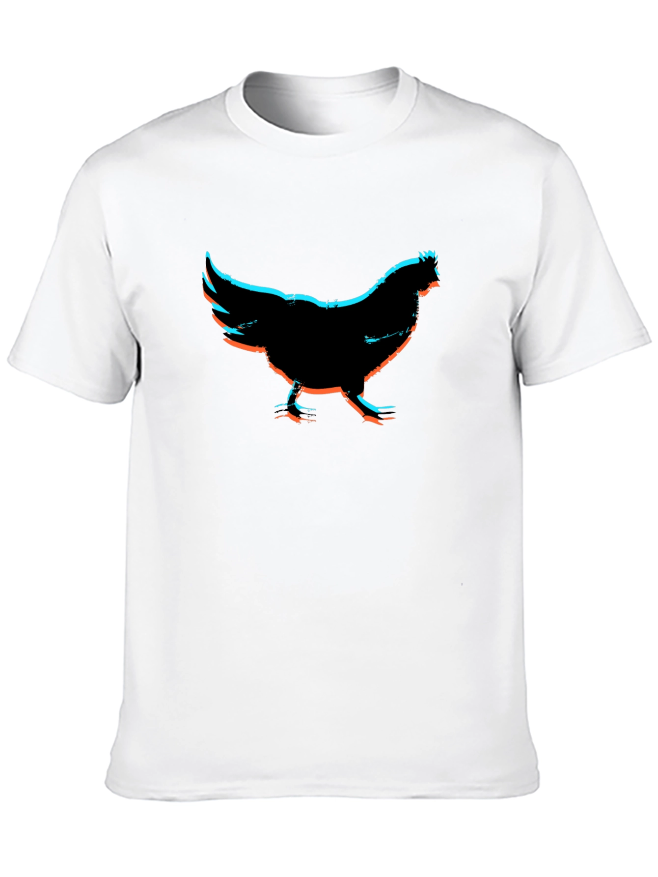 Black Chicken Graphic Black T-Shirt view 10