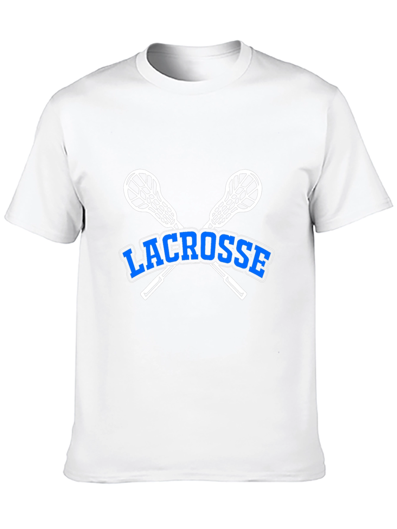 Black Lacrosse T-Shirt - Crossed Sticks Graphic view 10