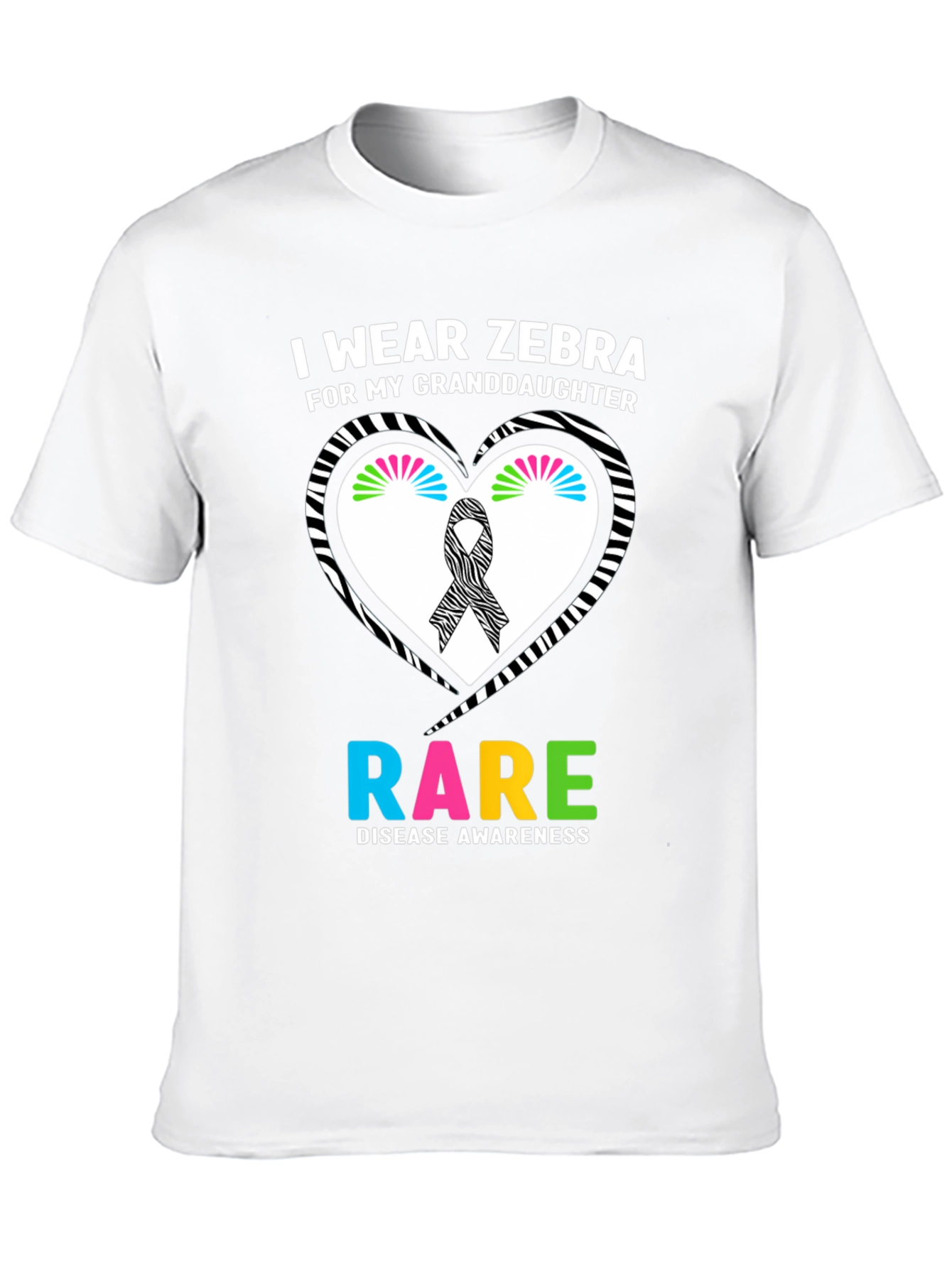 Black Zebra Rare Disease Awareness T-Shirt view 10
