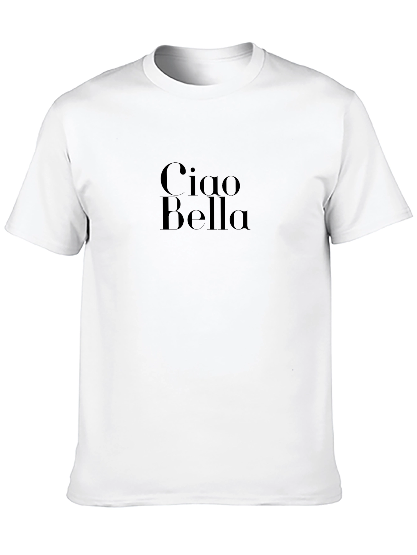 Black Ciao Bella Graphic Tee - Stylish & Comfortable Black T-Shirt view 10